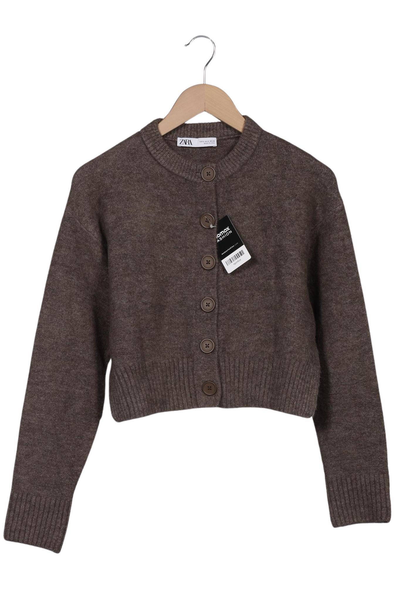 

Zara Damen Strickjacke, braun, Gr. 36