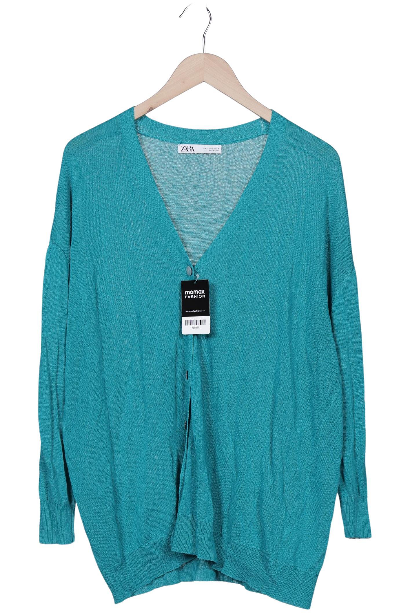

Zara Damen Strickjacke, türkis, Gr. 42