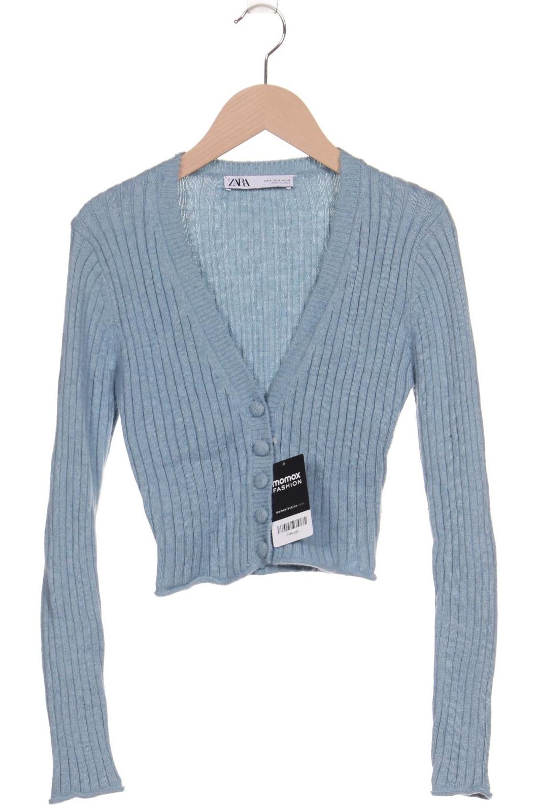 

Zara Damen Strickjacke, blau, Gr. 36
