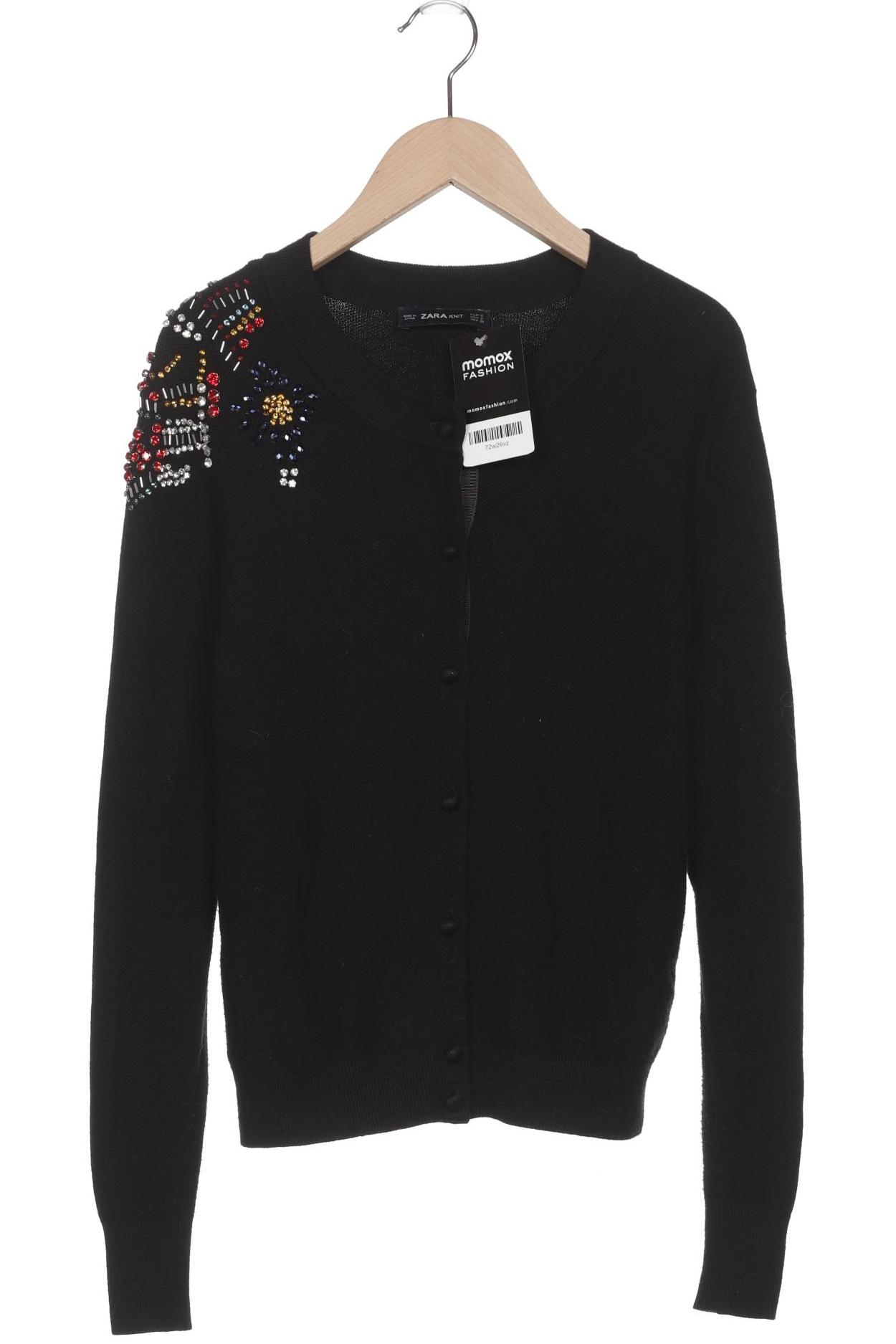 

ZARA Damen Strickjacke, schwarz
