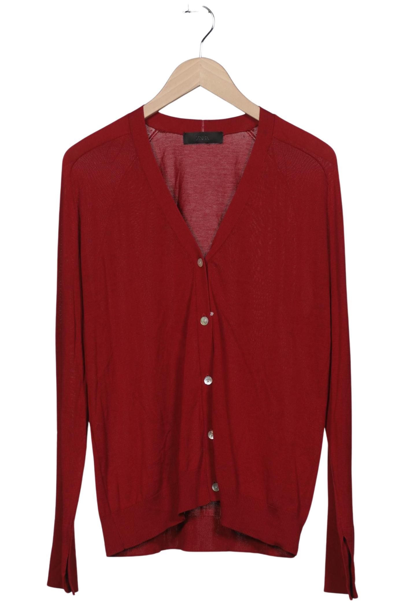 

Zara Damen Strickjacke, rot, Gr. 46