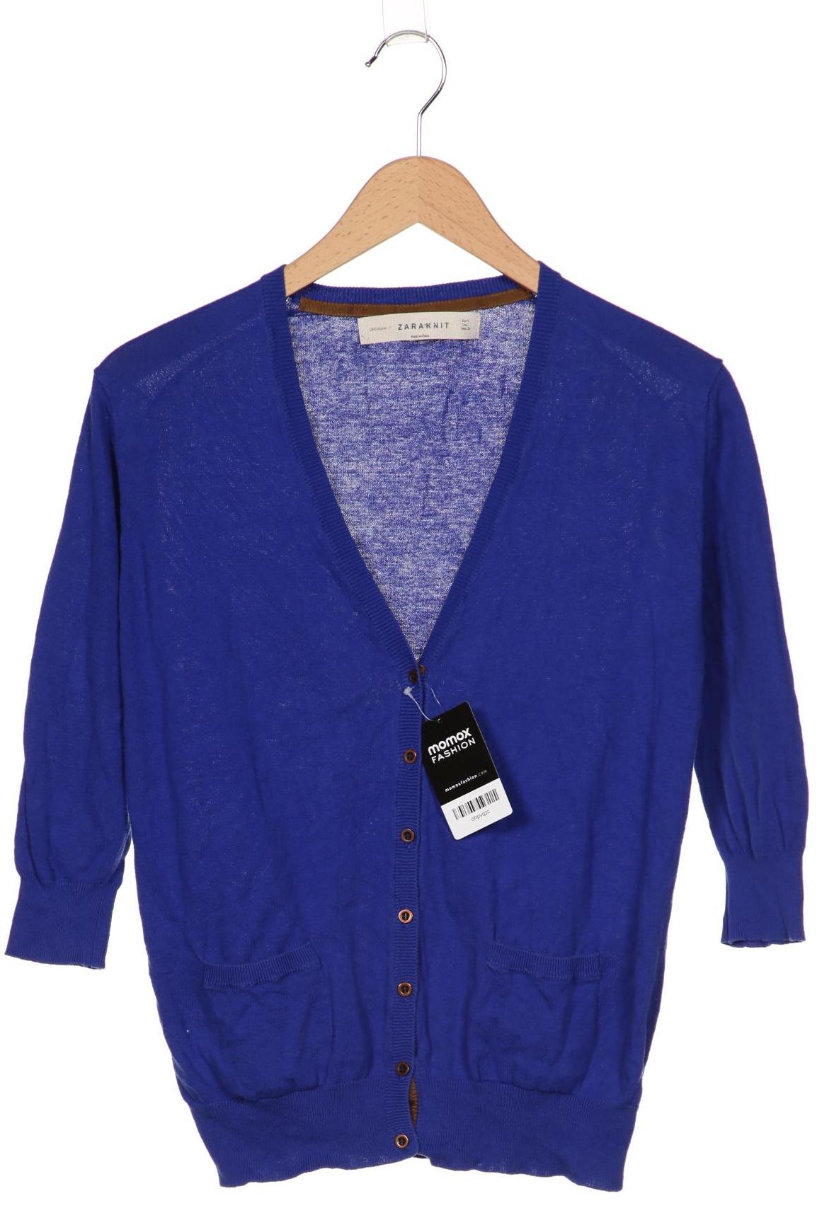 

ZARA Damen Strickjacke, blau