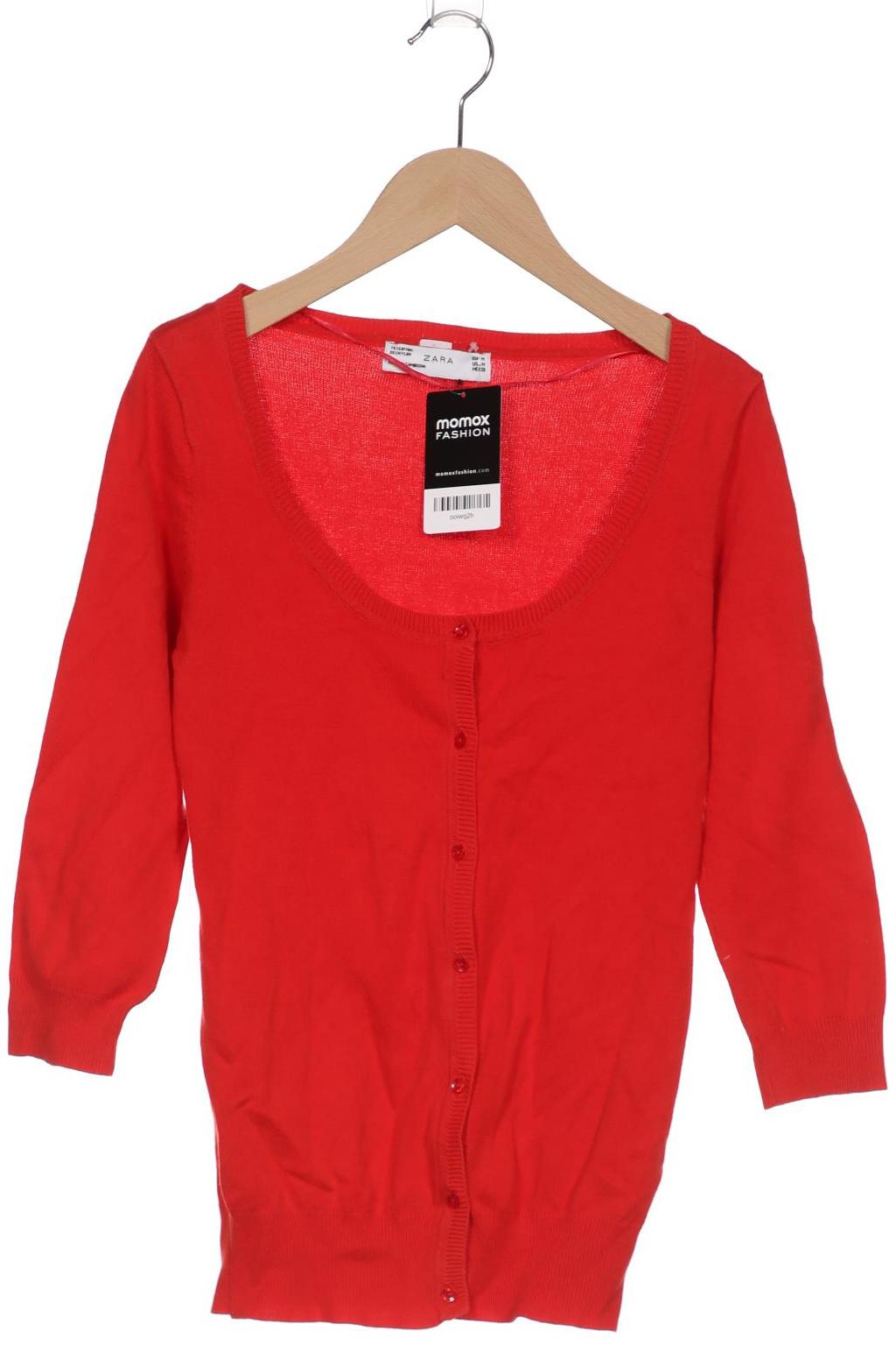 

ZARA Damen Strickjacke, rot