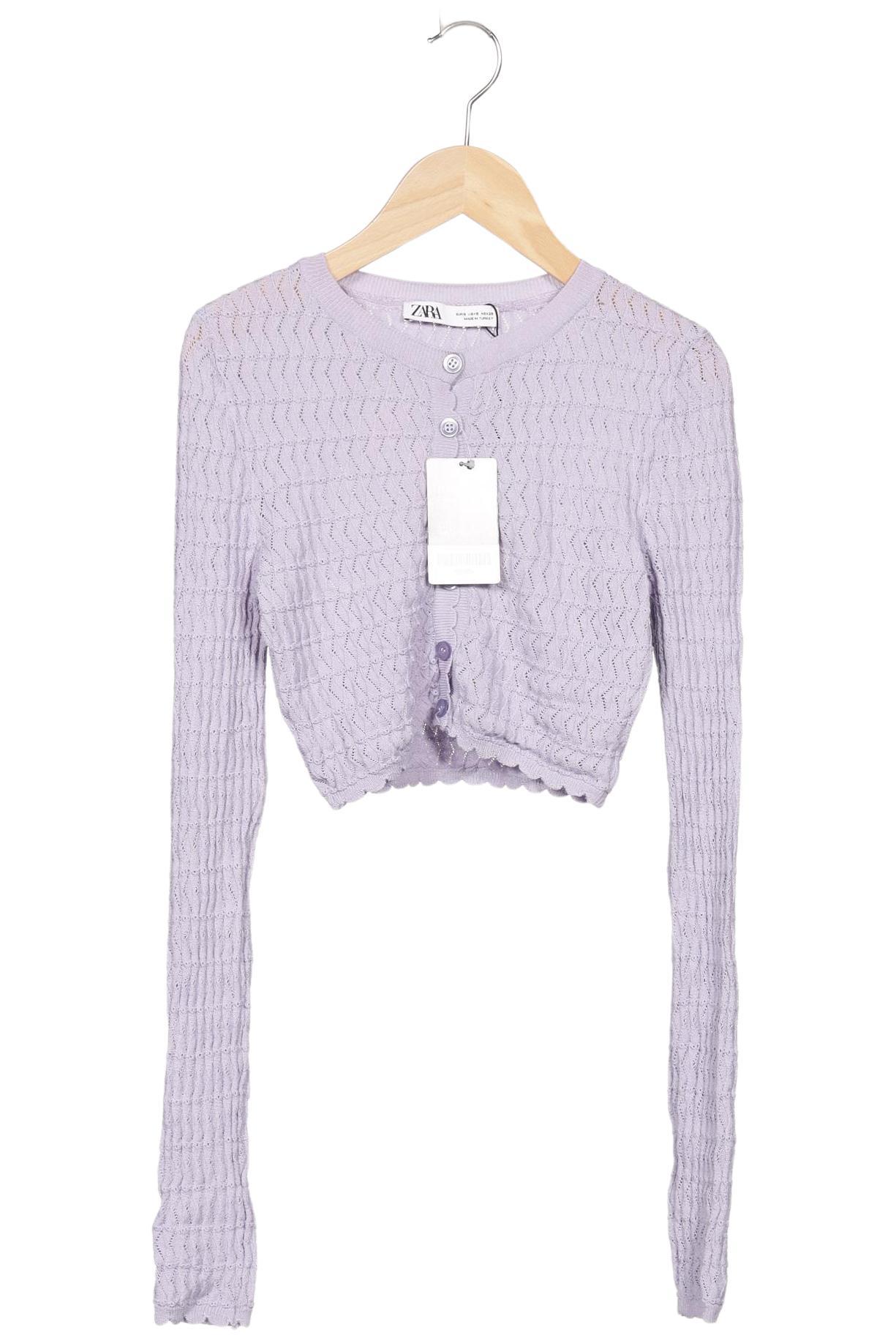 

Zara Damen Strickjacke, flieder, Gr. 36