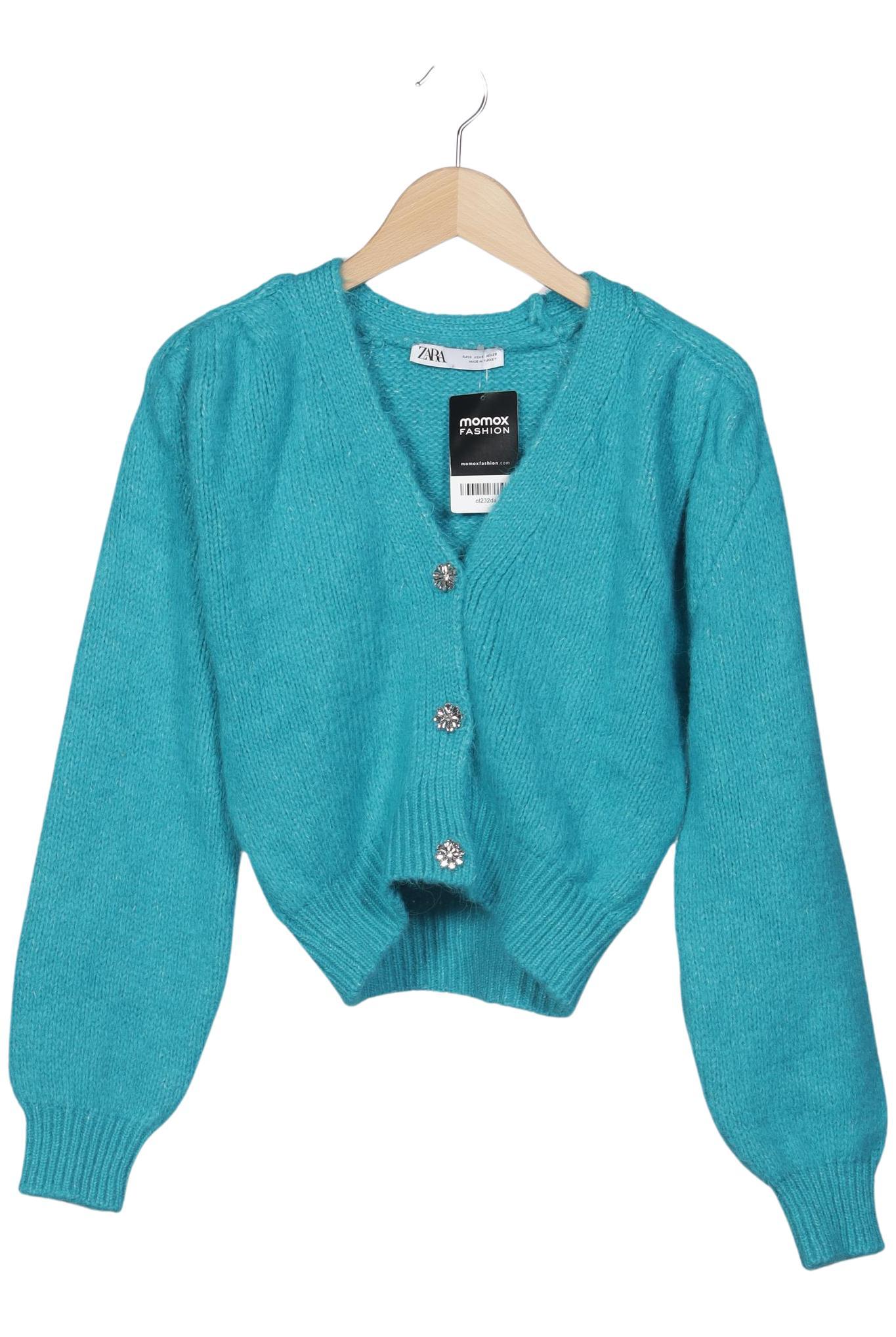 

Zara Damen Strickjacke, türkis, Gr. 36