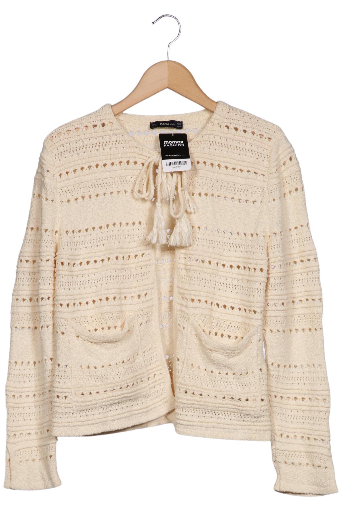 

Zara Damen Strickjacke, cremeweiß, Gr. 38