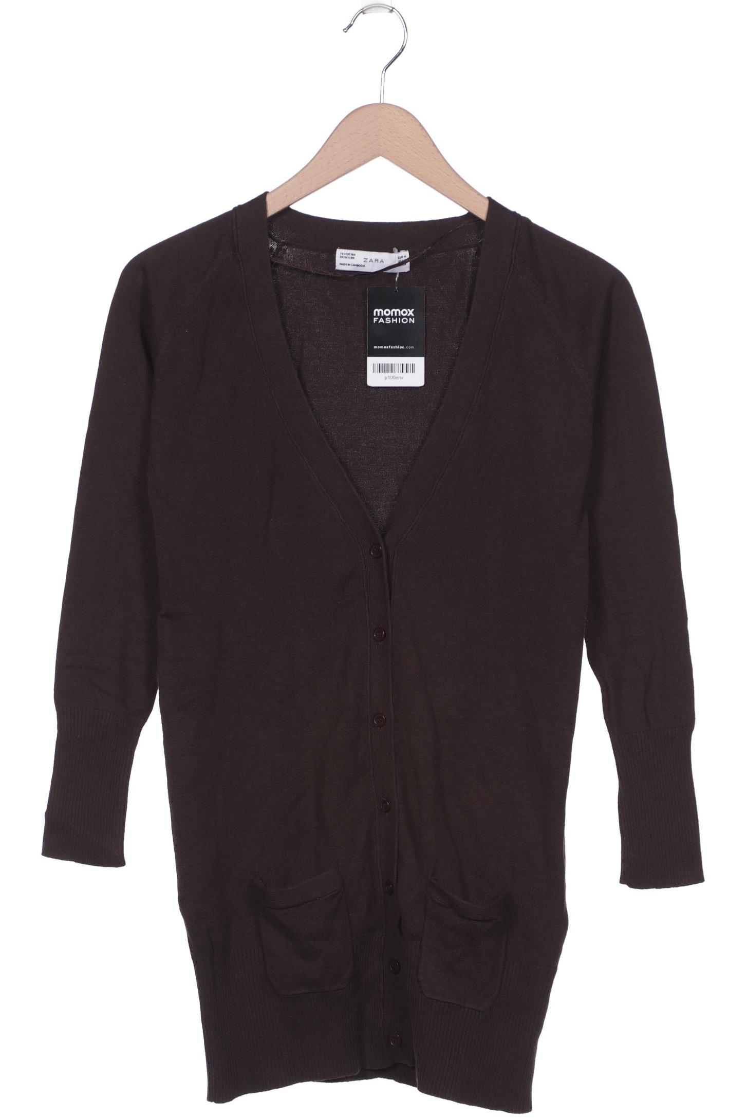 

ZARA Damen Strickjacke, braun