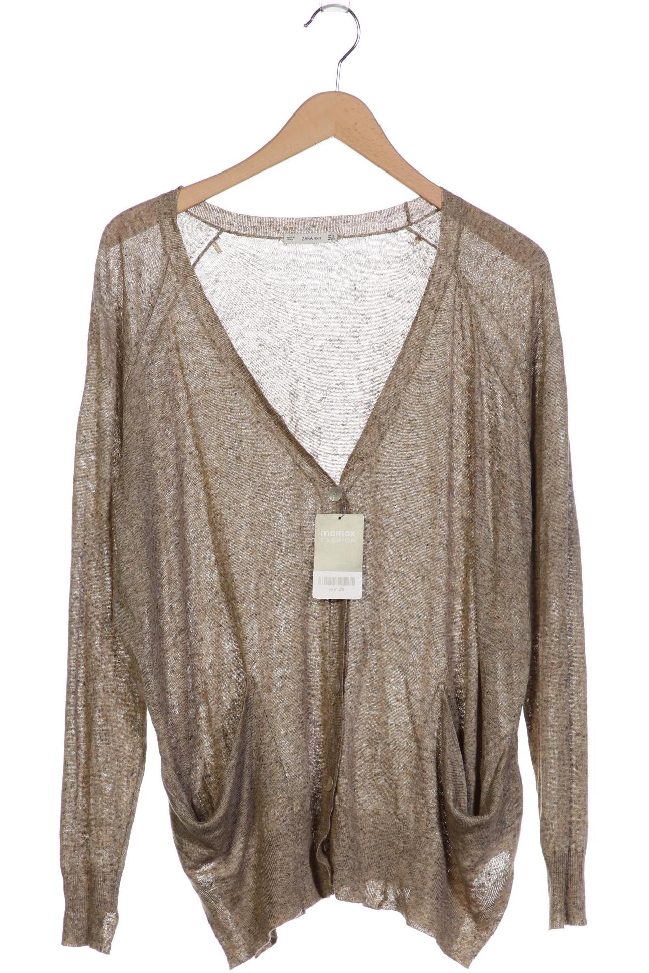 

Zara Damen Strickjacke, beige, Gr. 38