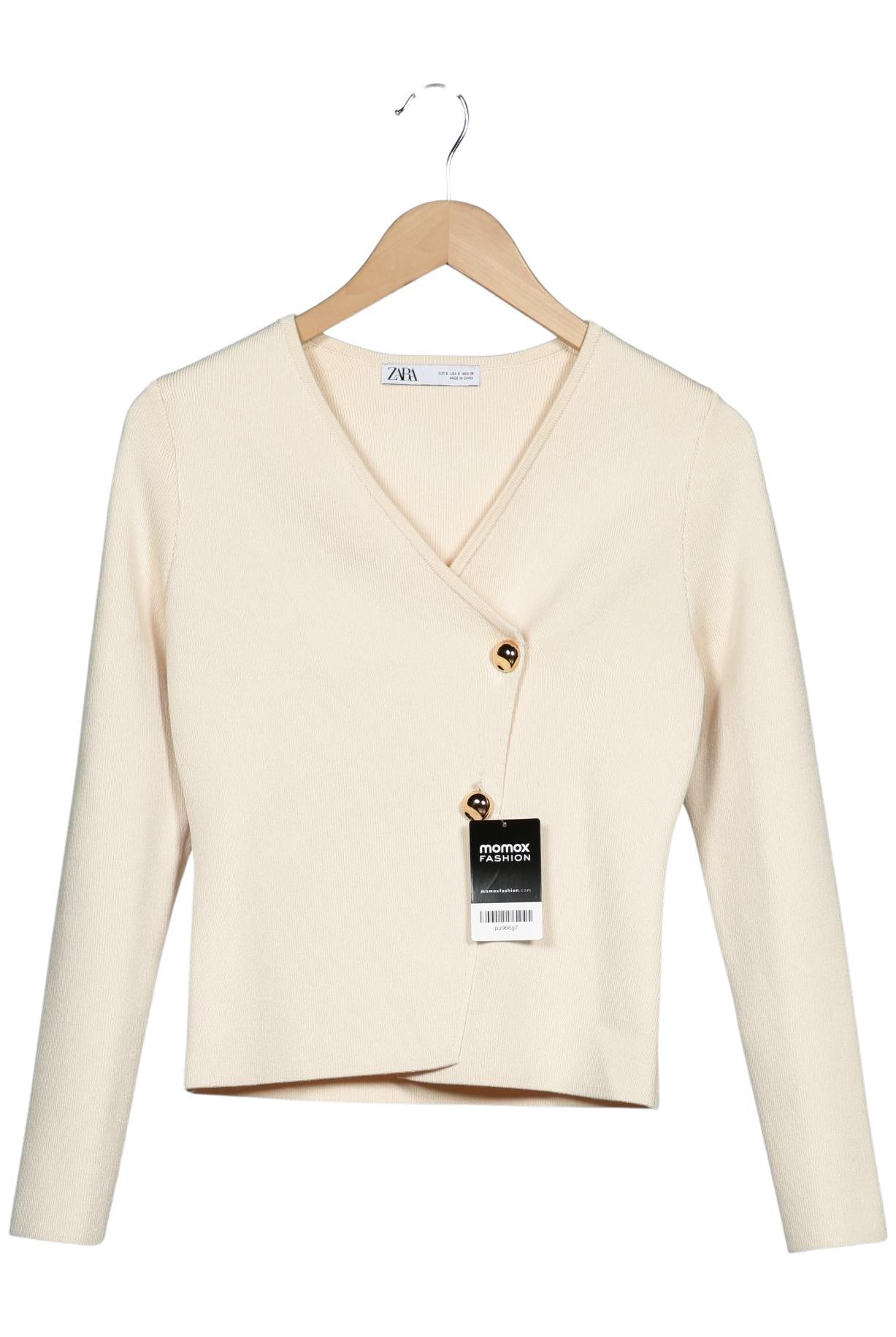 

Zara Damen Strickjacke, cremeweiß, Gr. 36