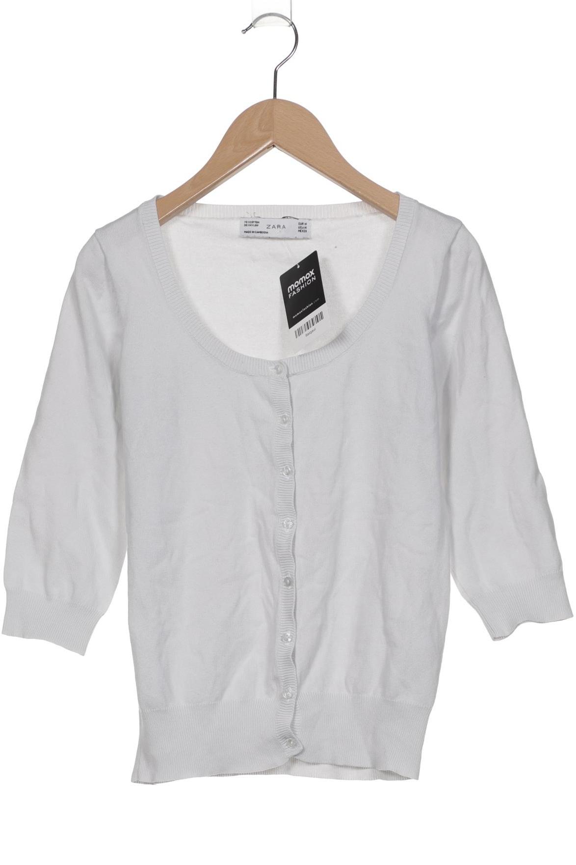 

Zara Damen Strickjacke, weiß, Gr. 38