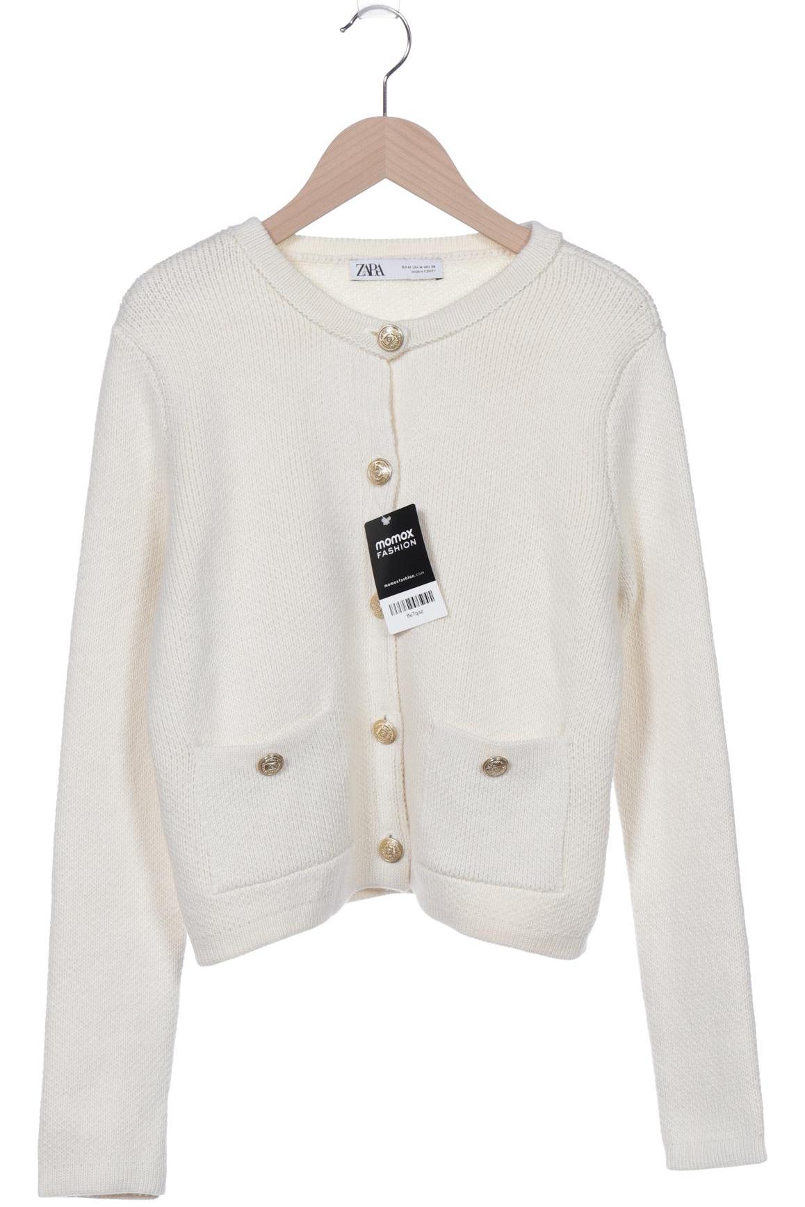 

Zara Damen Strickjacke, cremeweiß, Gr. 38