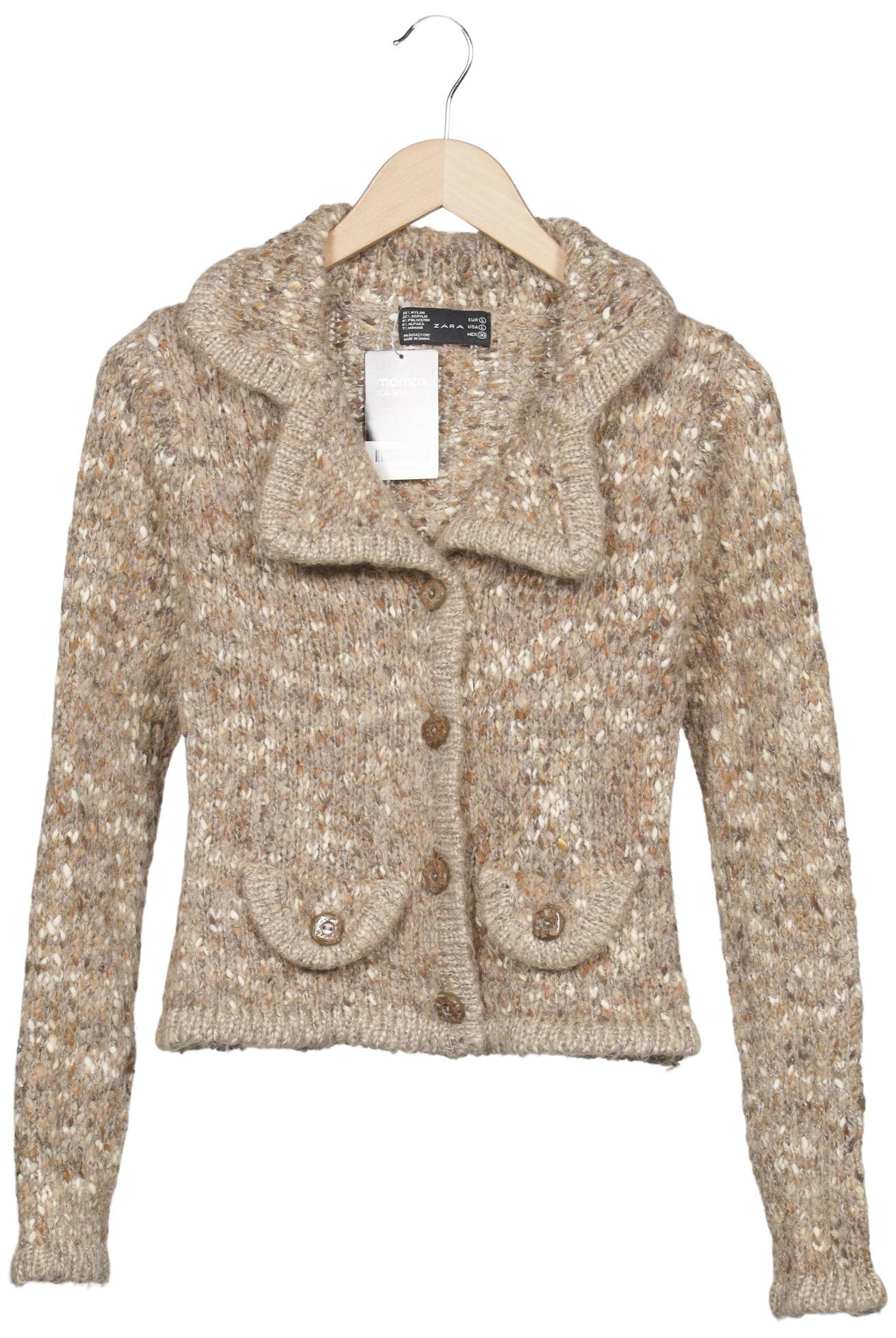 

Zara Damen Strickjacke, beige, Gr. 42