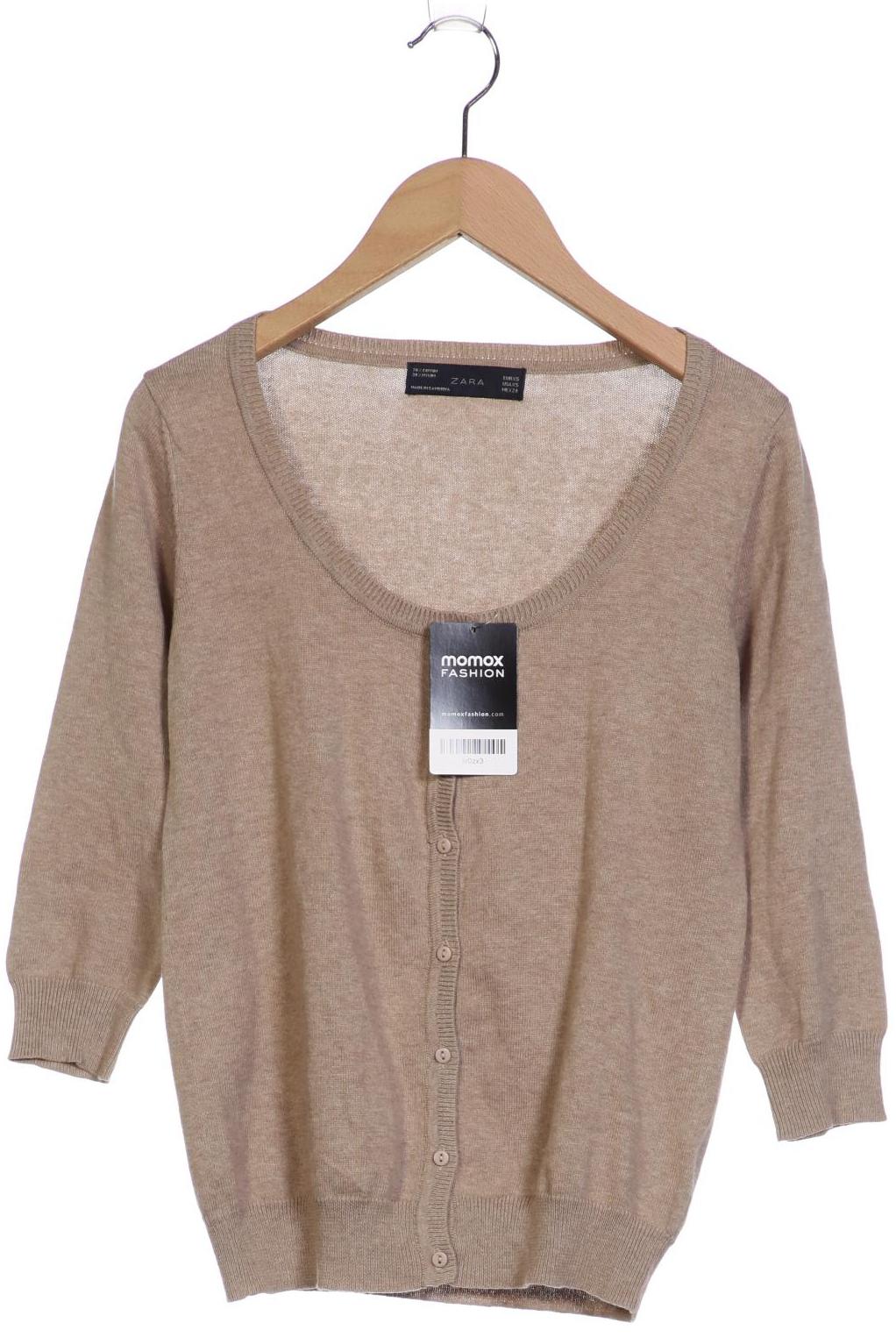 

ZARA Damen Strickjacke, beige