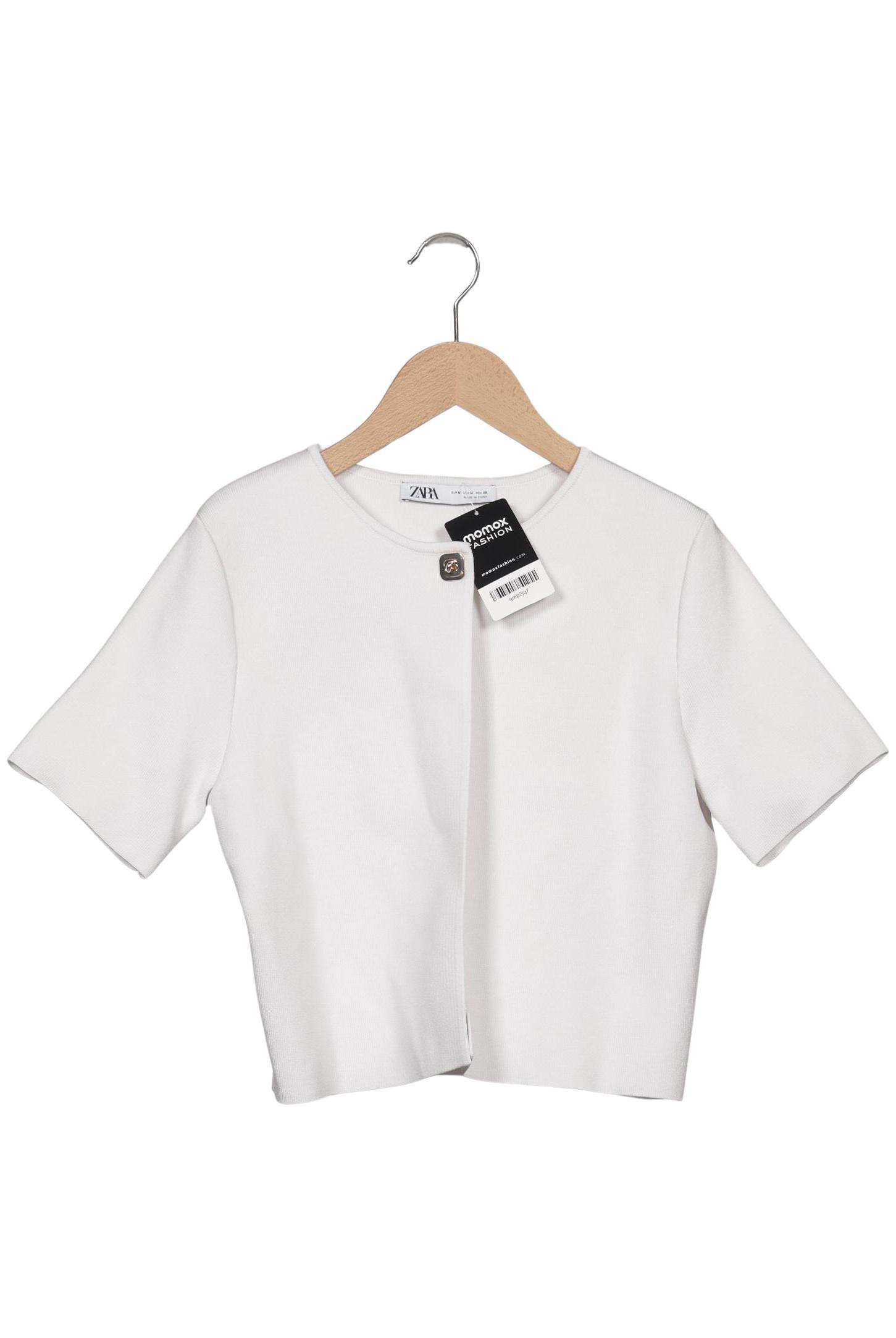 

Zara Damen Strickjacke, weiß, Gr. 38