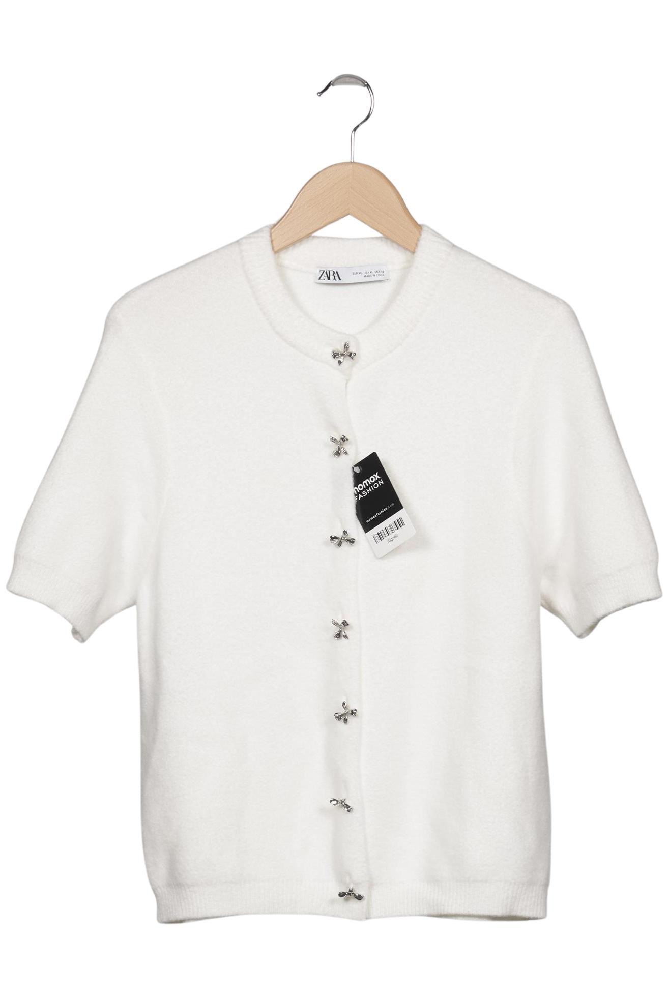 

Zara Damen Strickjacke, weiß, Gr. 44