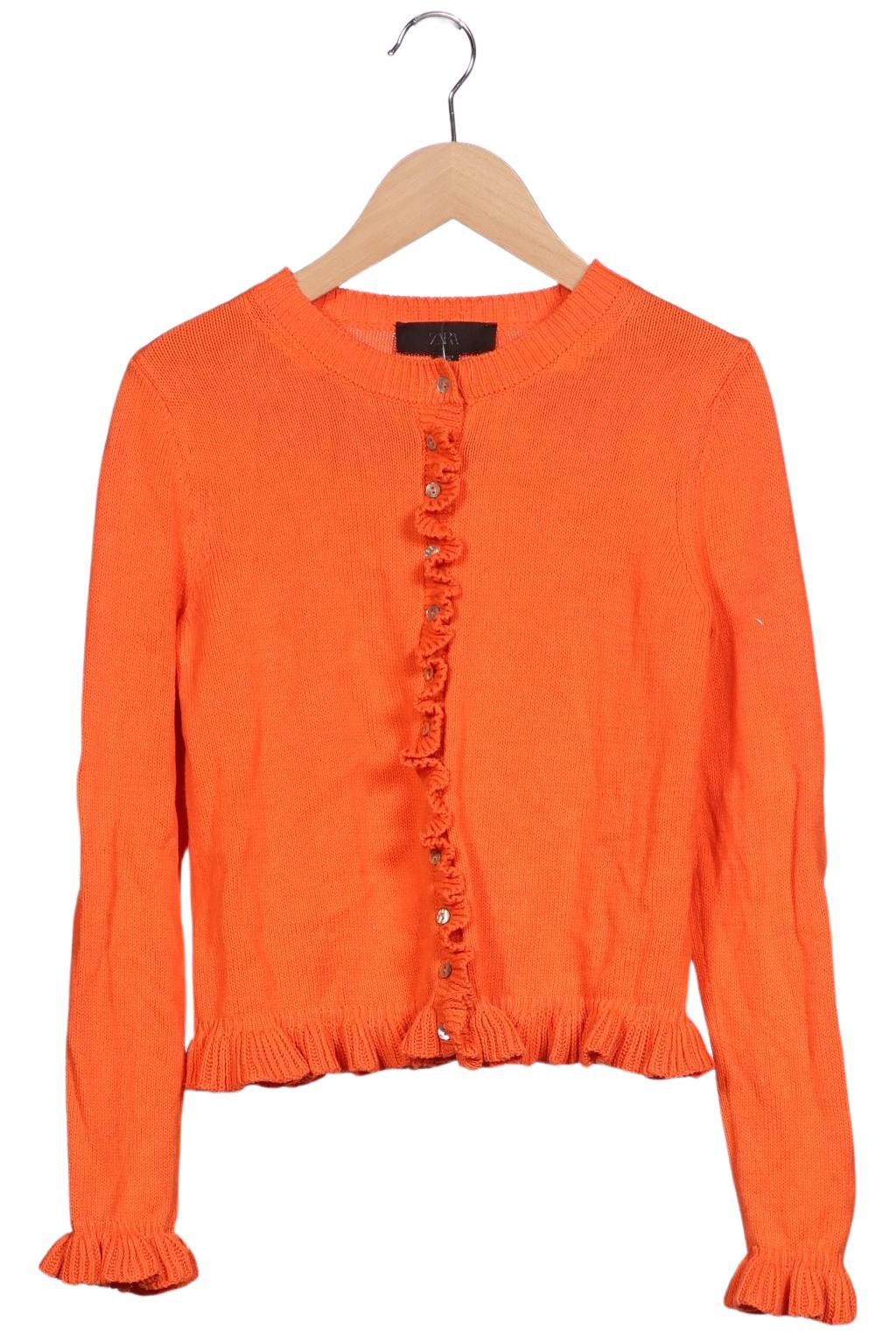

Zara Damen Strickjacke, orange, Gr. 36