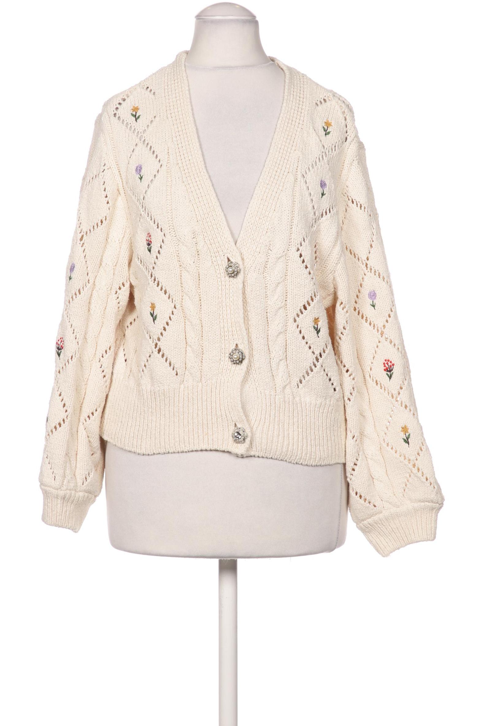 

Zara Damen Strickjacke, cremeweiß, Gr. 36