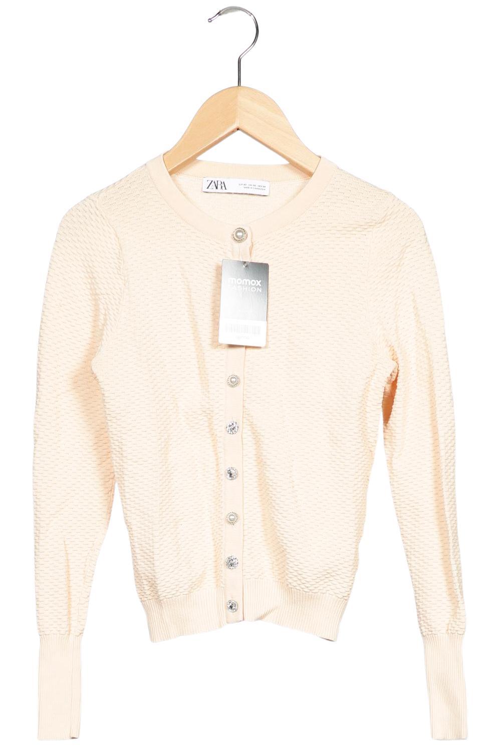 

Zara Damen Strickjacke, cremeweiß, Gr. 34