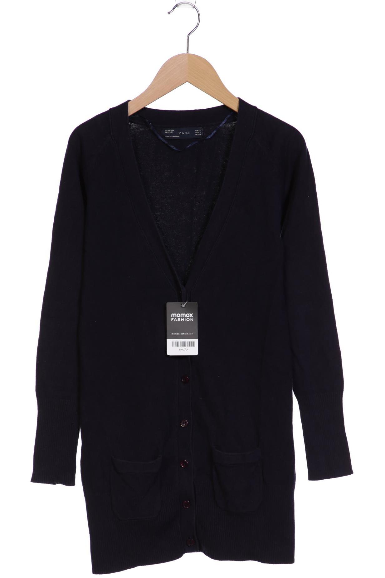 

ZARA Damen Strickjacke, marineblau