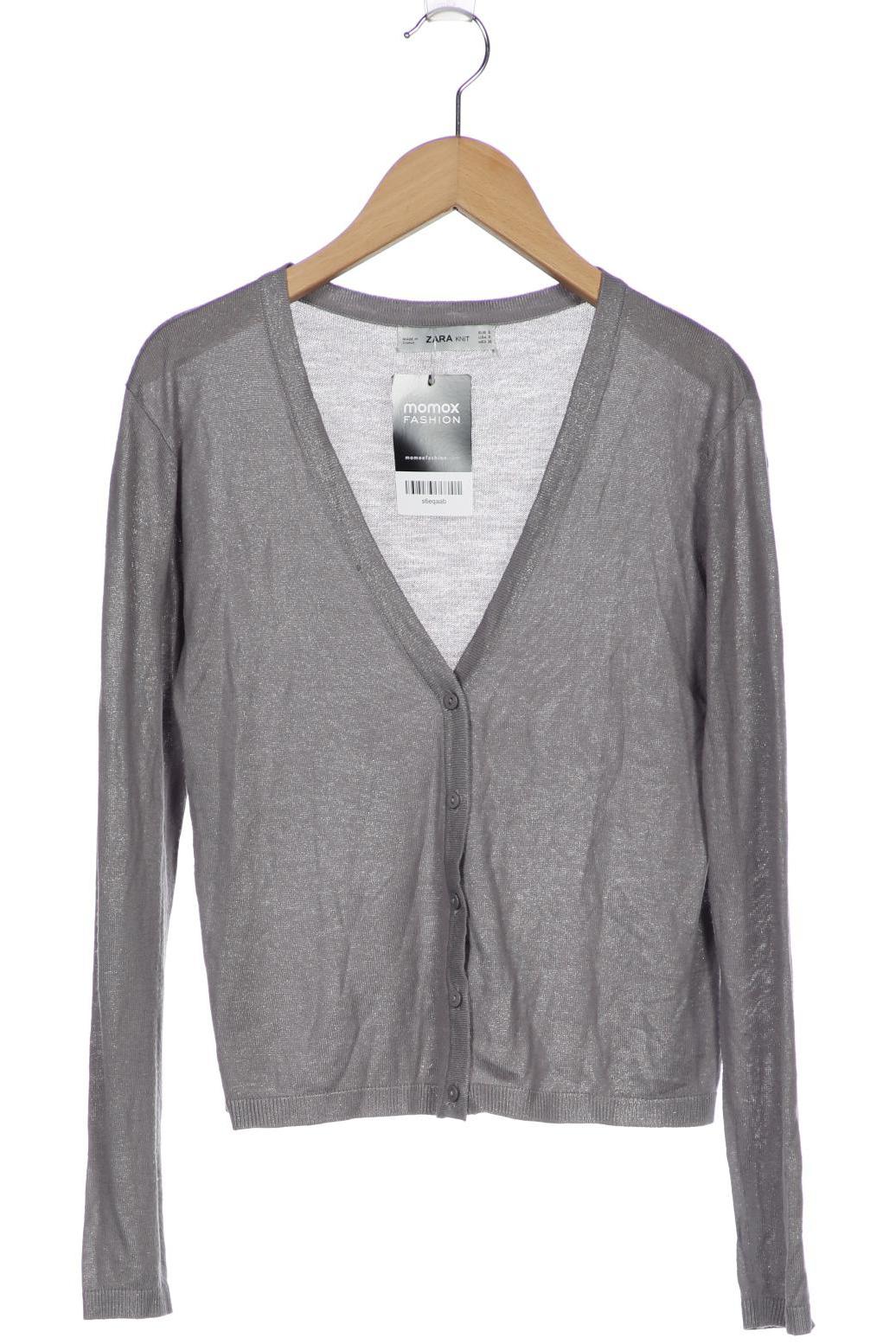 

ZARA Damen Strickjacke, grau