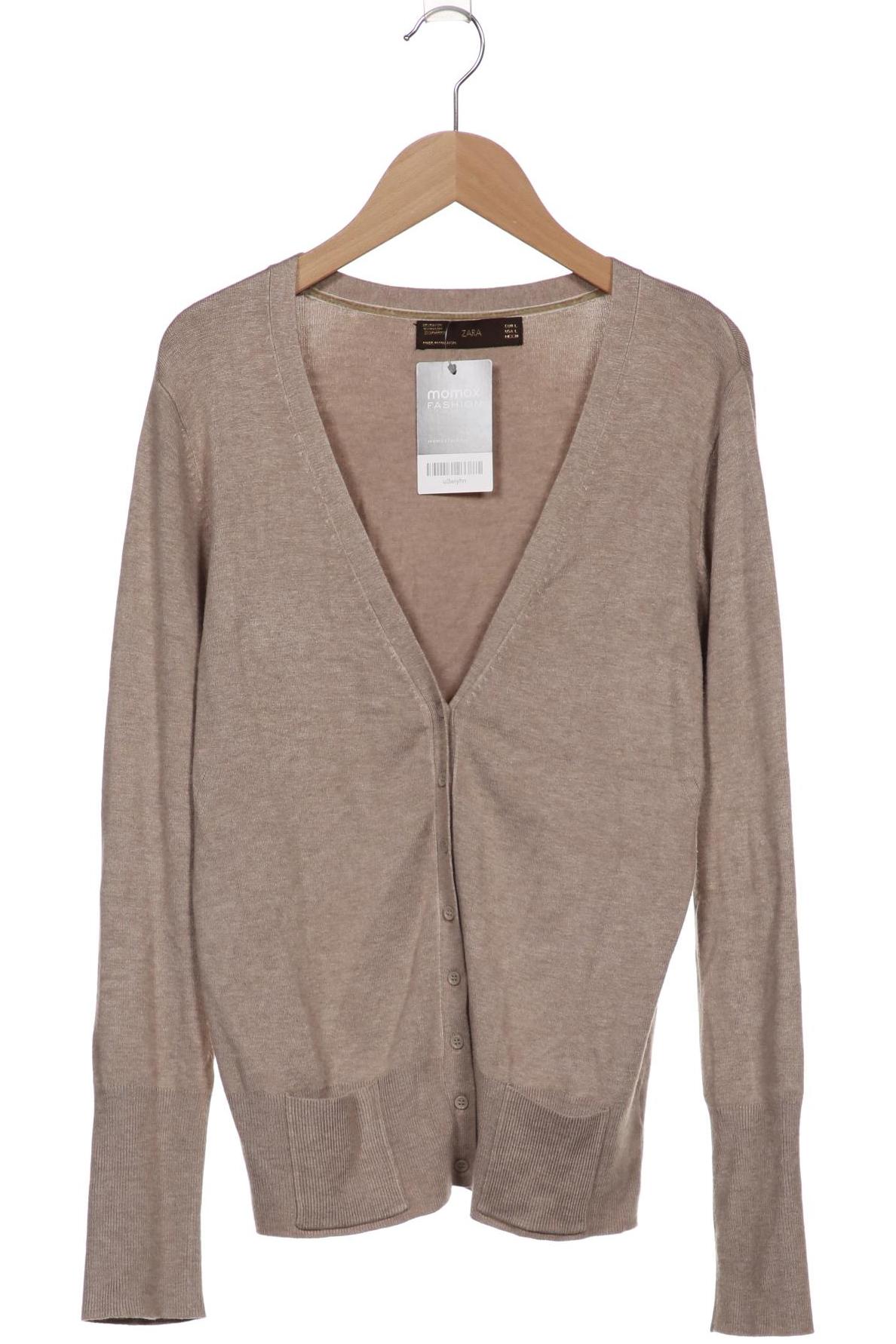 

ZARA Damen Strickjacke, beige