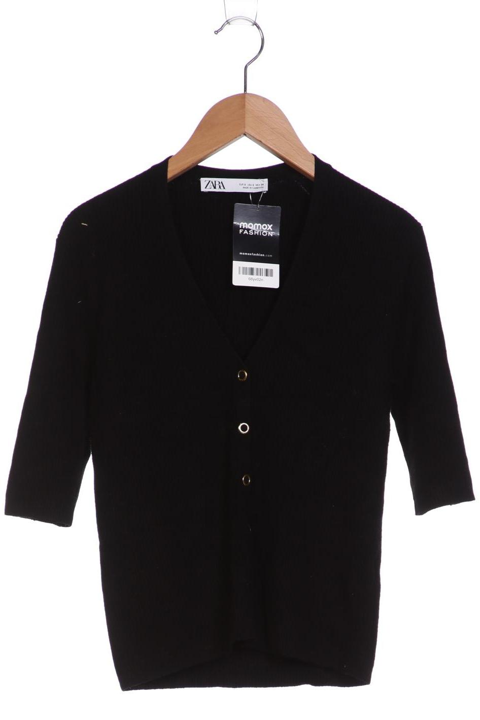 

ZARA Damen Strickjacke, schwarz