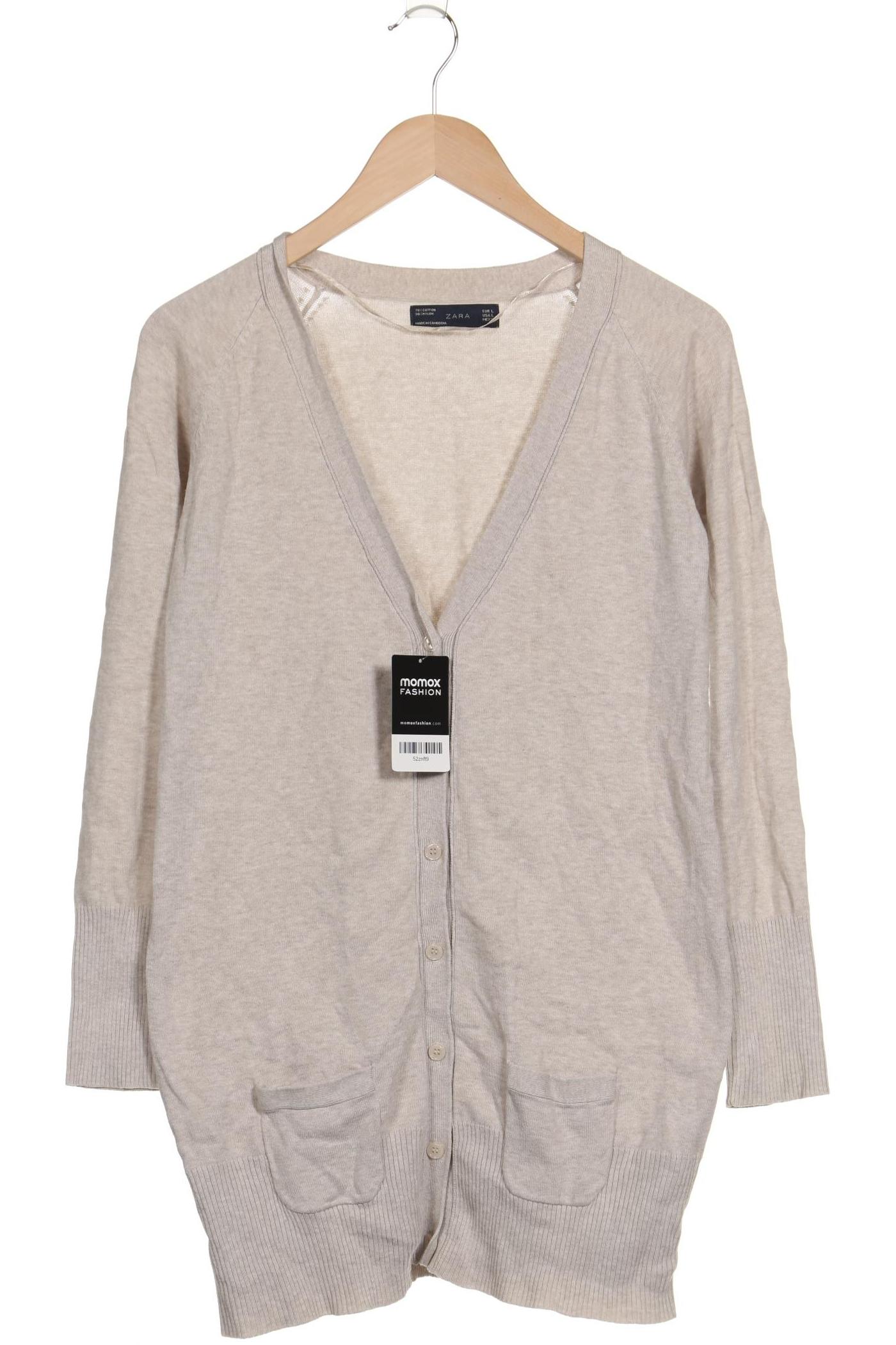 

Zara Damen Strickjacke, beige, Gr. 42