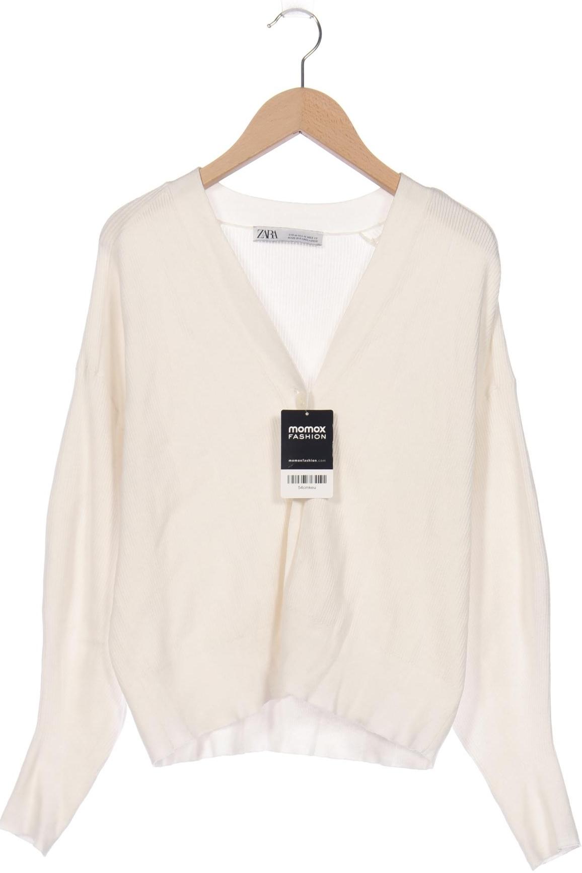 

Zara Damen Strickjacke, weiß, Gr. 38