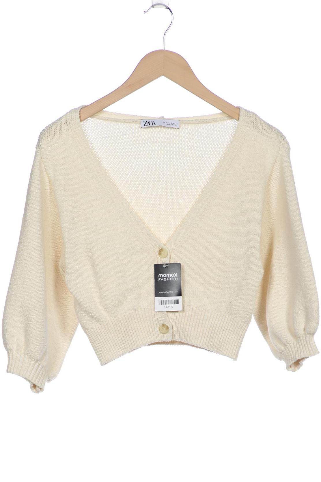 

Zara Damen Strickjacke, cremeweiß, Gr. 36
