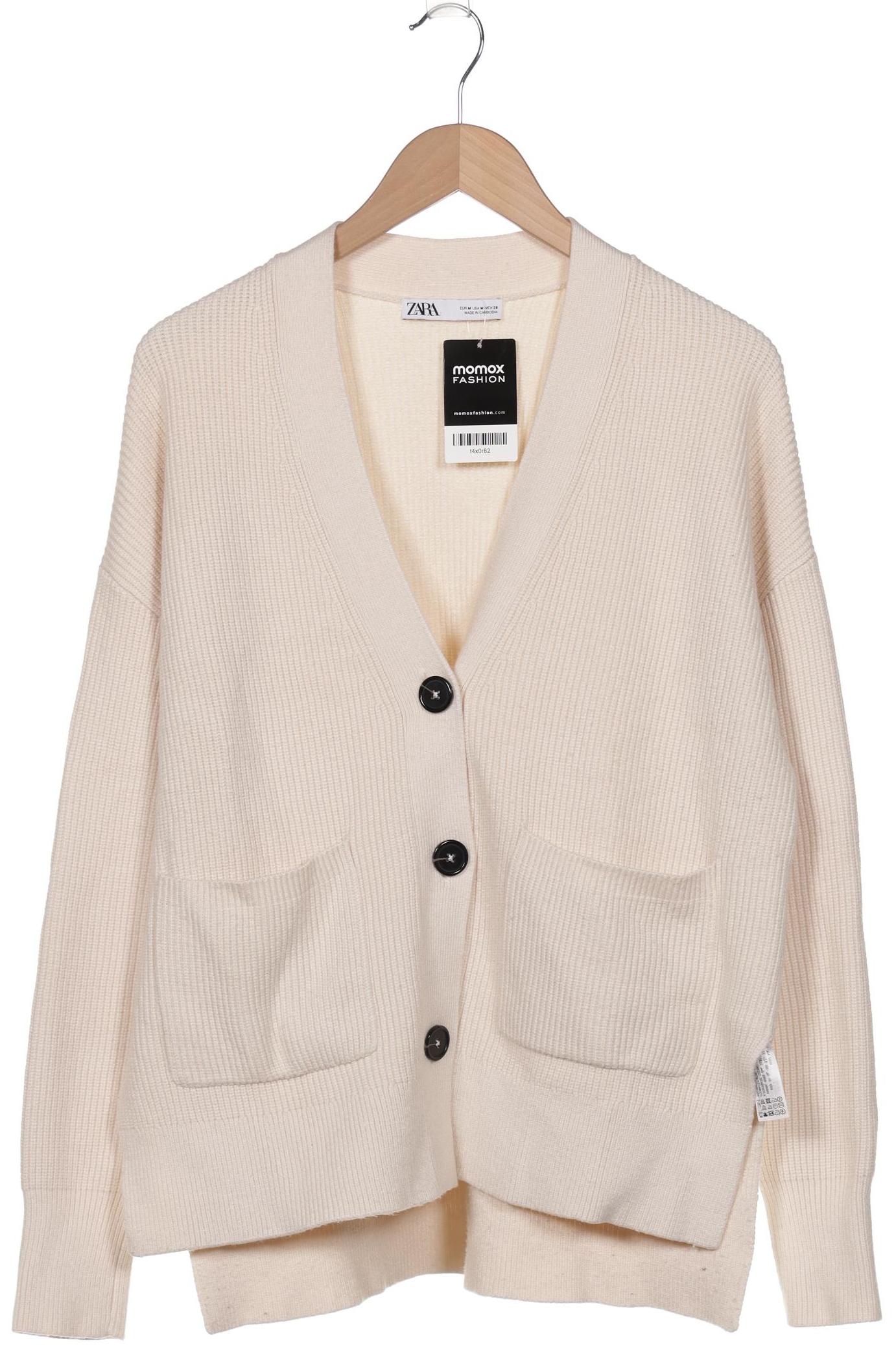 

Zara Damen Strickjacke, cremeweiß, Gr. 38