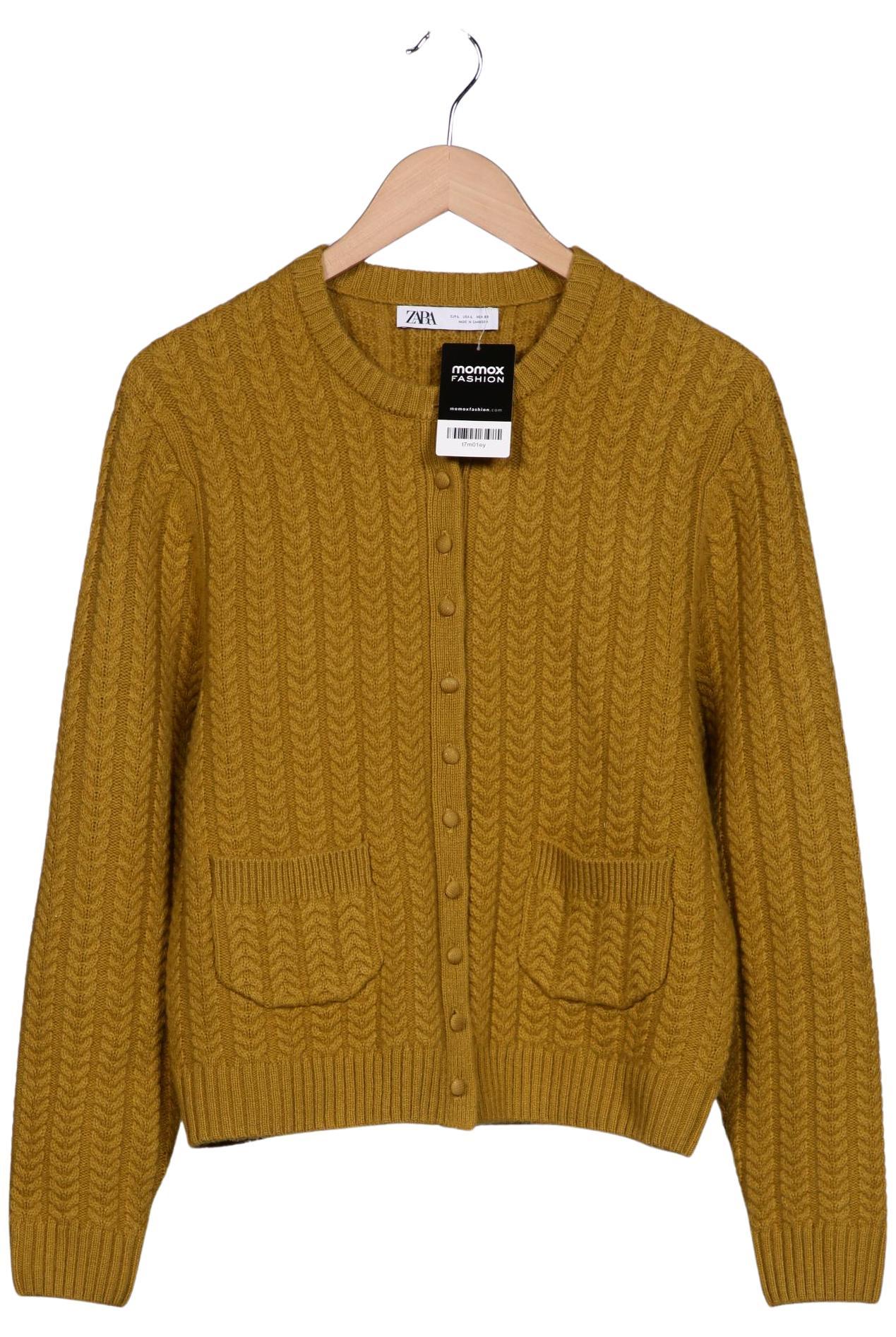 

Zara Damen Strickjacke, gelb, Gr. 42