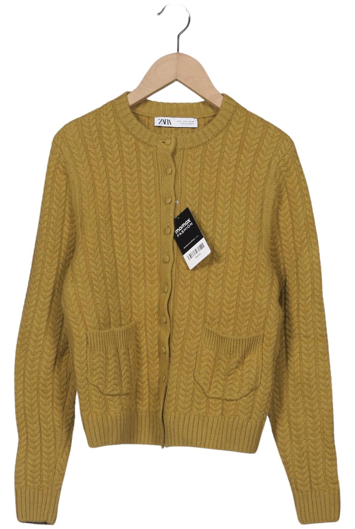 

Zara Damen Strickjacke, gelb, Gr. 36