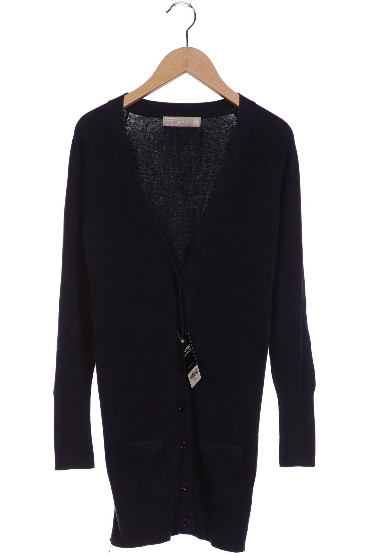 

ZARA Damen Strickjacke, marineblau