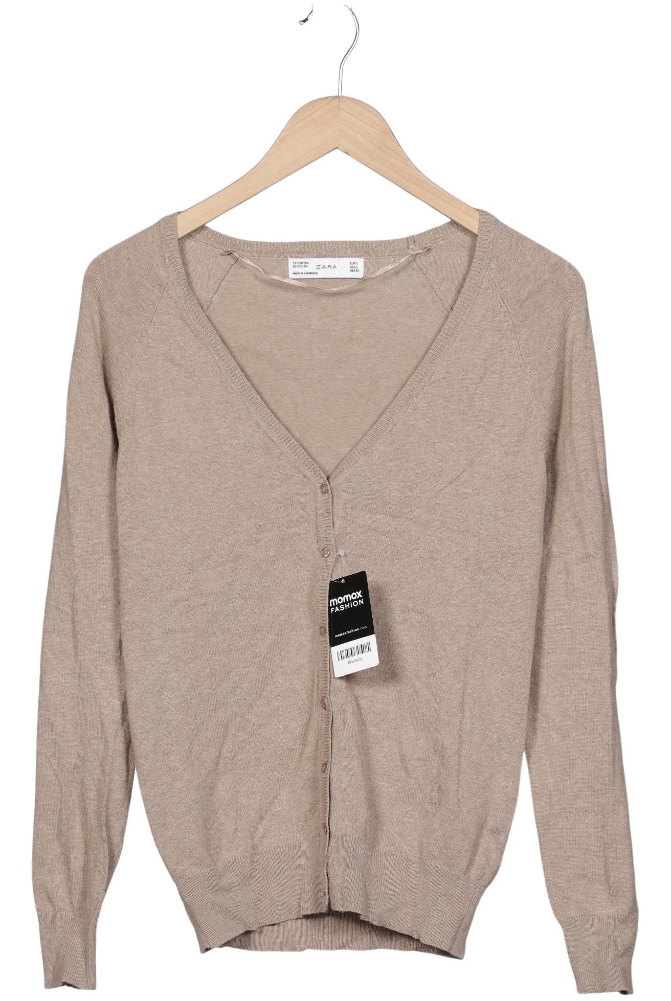 

Zara Damen Strickjacke, beige, Gr. 42
