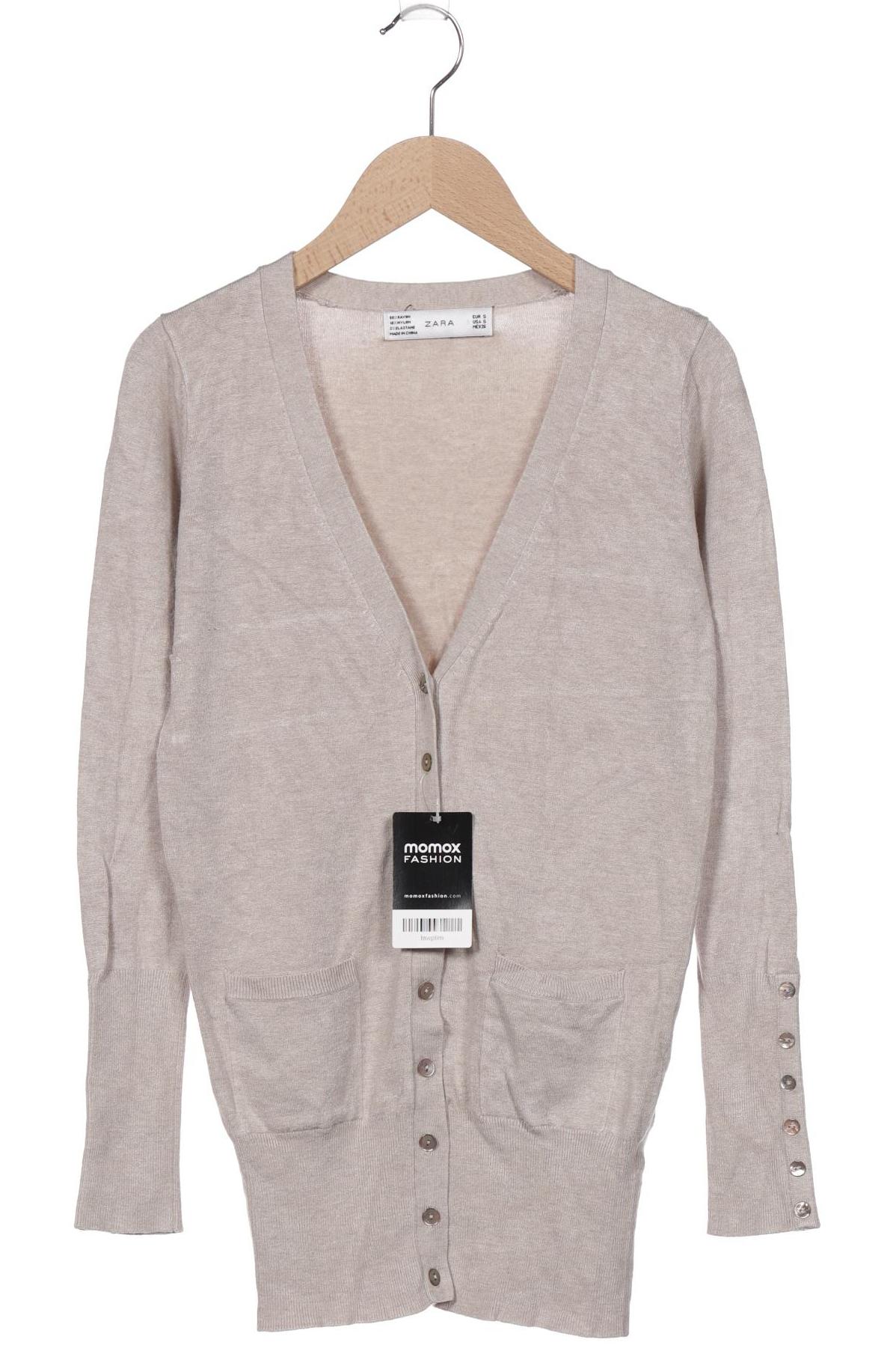 

ZARA Damen Strickjacke, beige