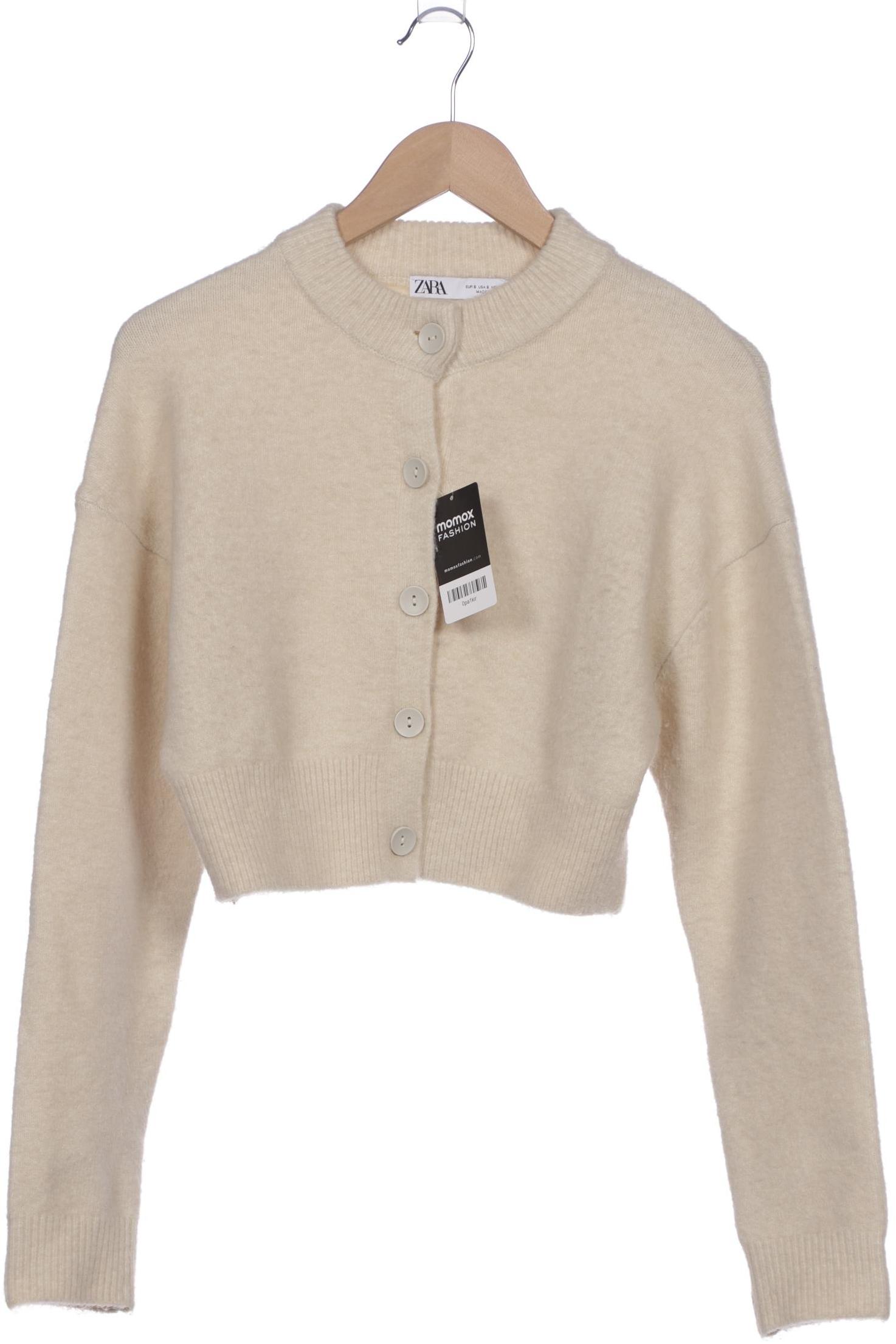 

Zara Damen Strickjacke, cremeweiß, Gr. 36