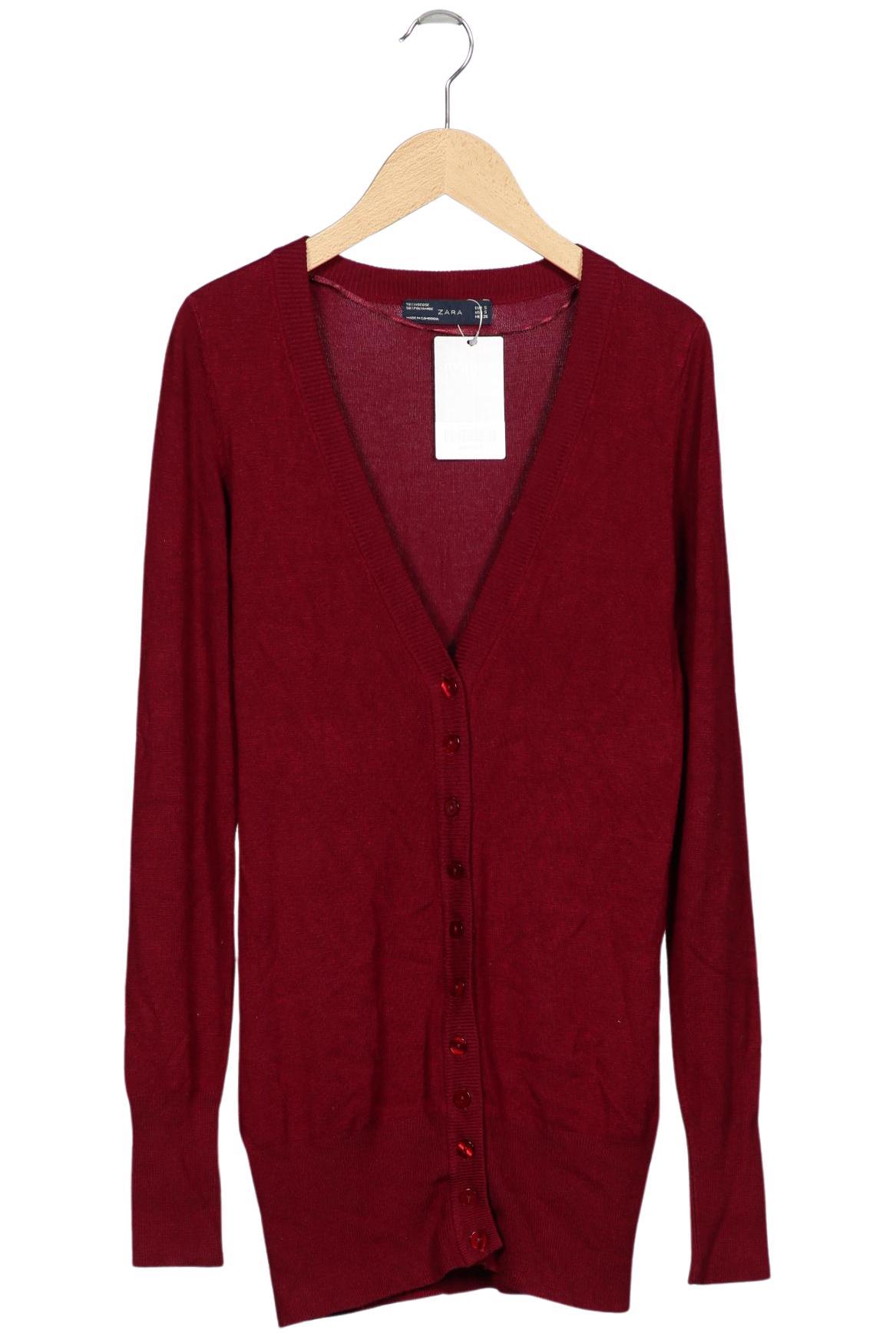 

Zara Damen Strickjacke, bordeaux, Gr. 36