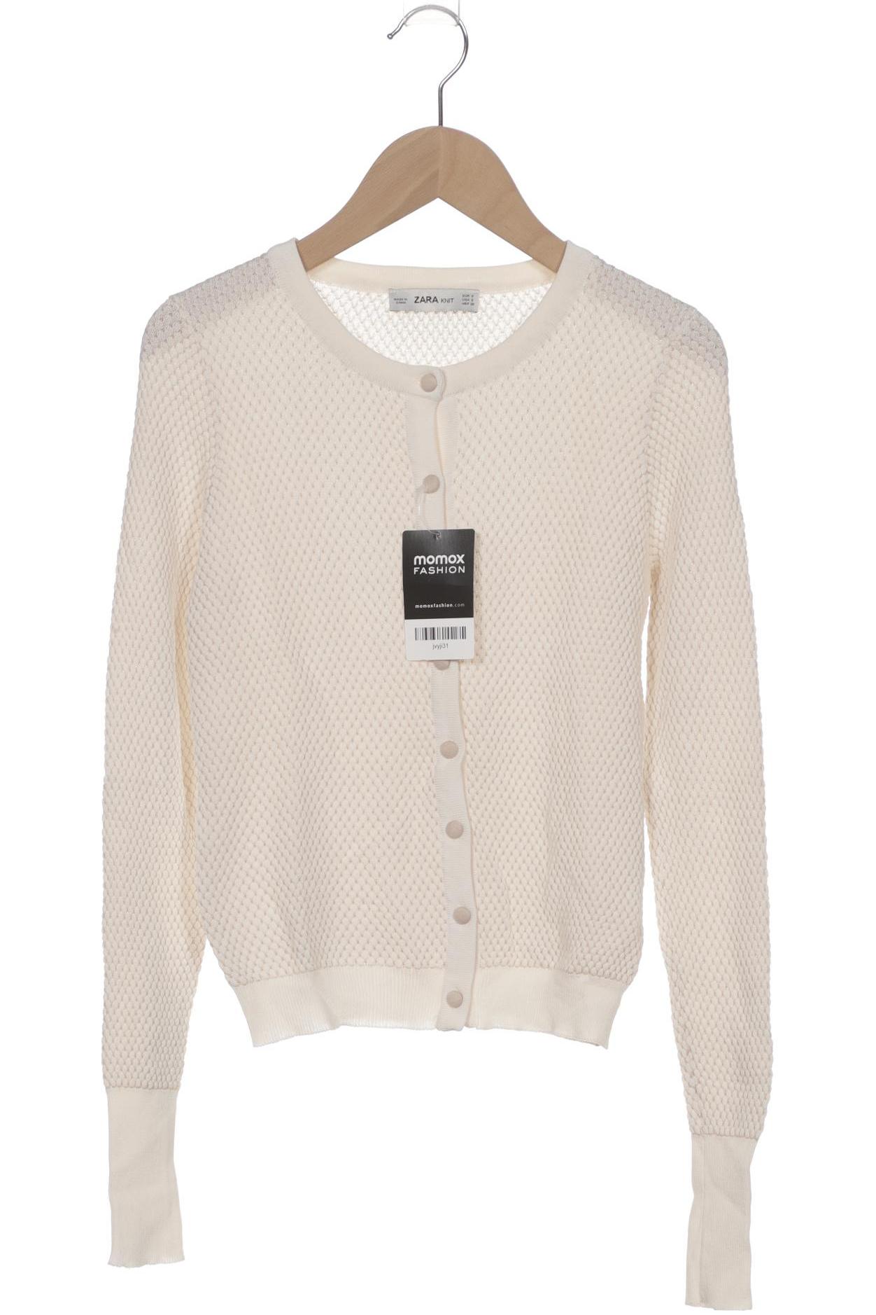 

Zara Damen Strickjacke, weiß, Gr. 36