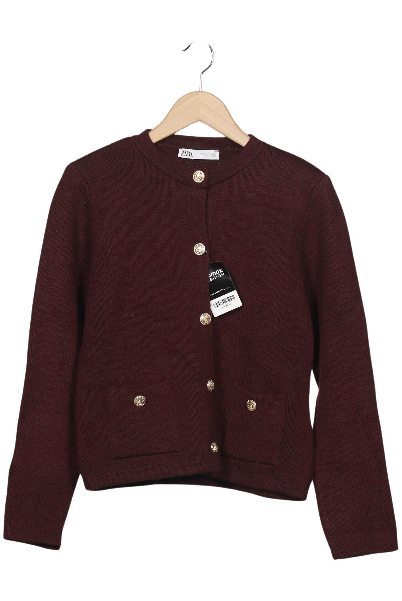 

Zara Damen Strickjacke, bordeaux, Gr. 44