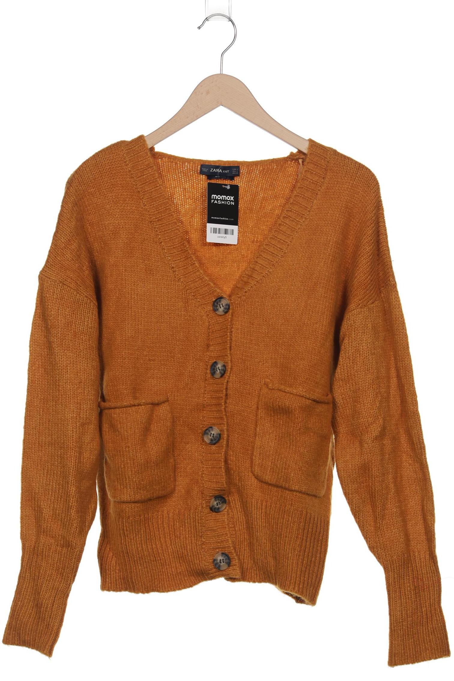 

Zara Damen Strickjacke, orange, Gr. 42