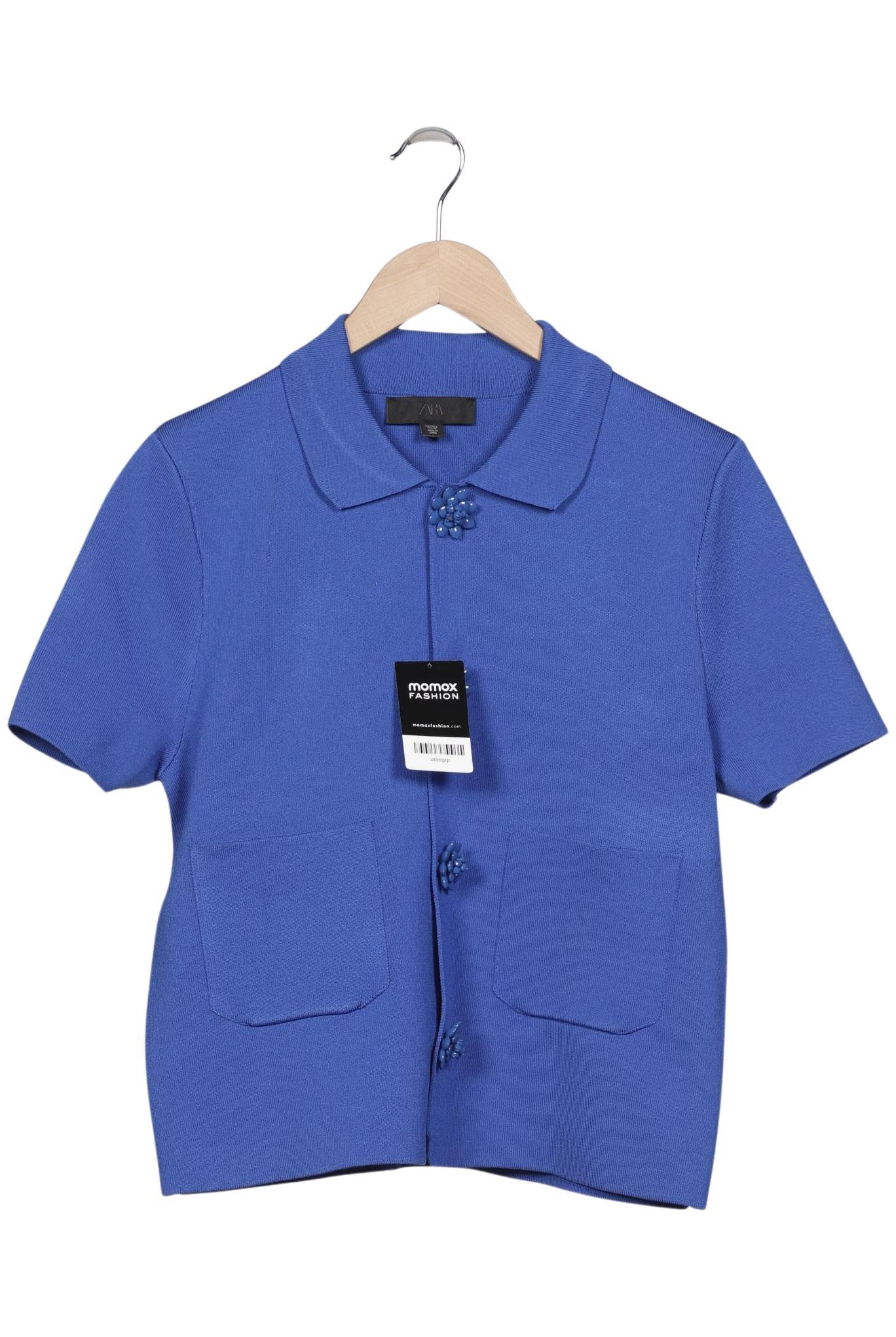 

Zara Damen Strickjacke, blau, Gr. 42