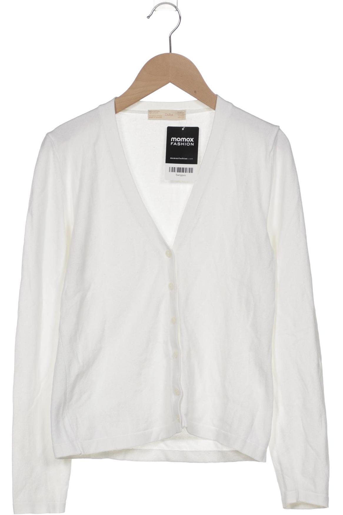 

Zara Damen Strickjacke, weiß, Gr. 38