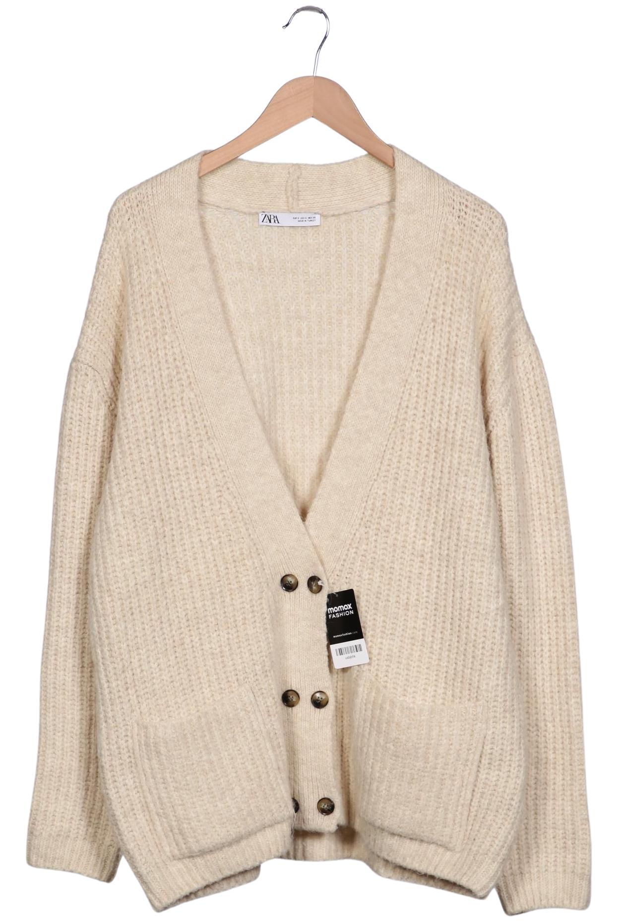

Zara Damen Strickjacke, cremeweiß, Gr. 36