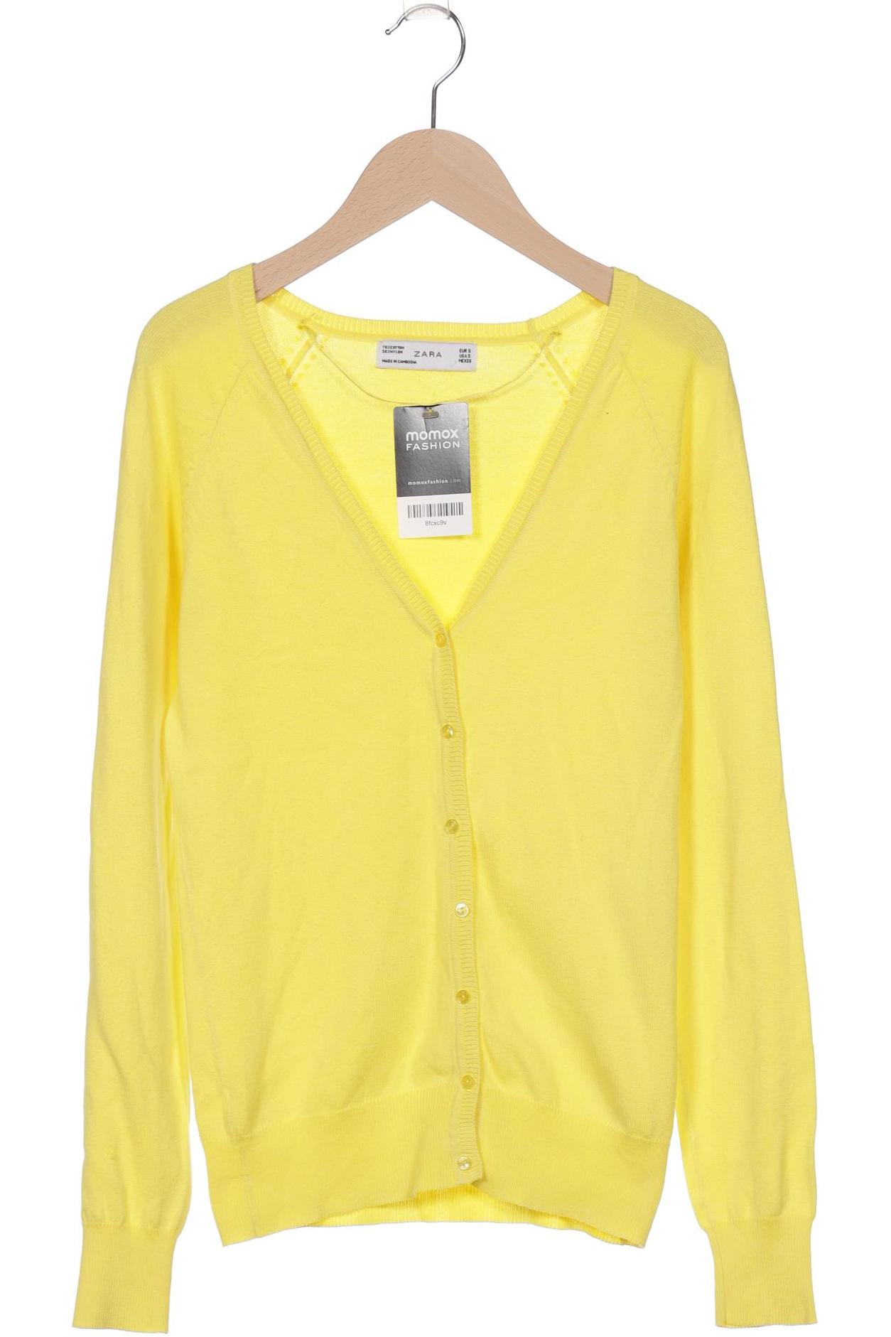 

Zara Damen Strickjacke, gelb, Gr. 36