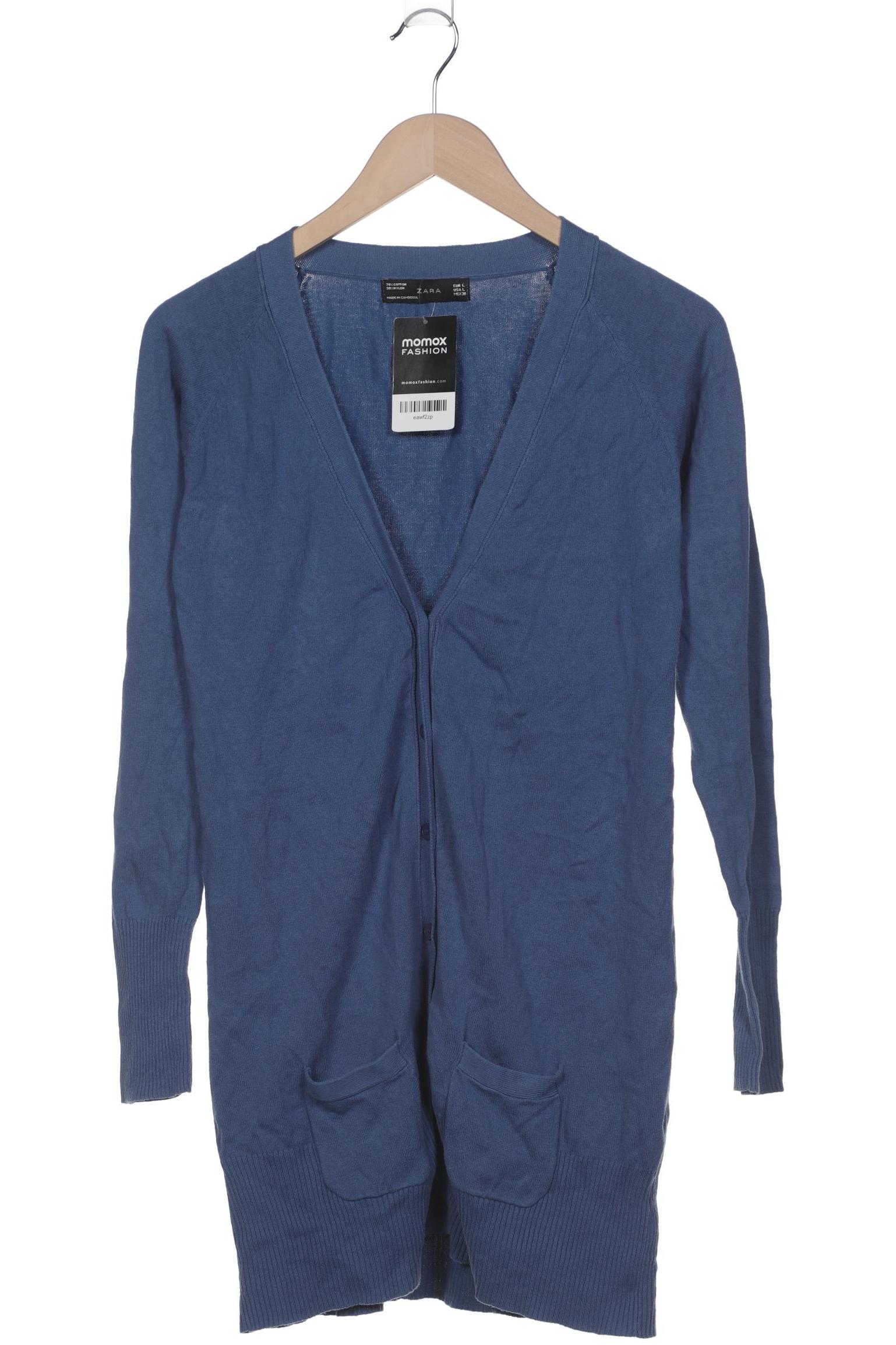 

Zara Damen Strickjacke, blau, Gr. 42