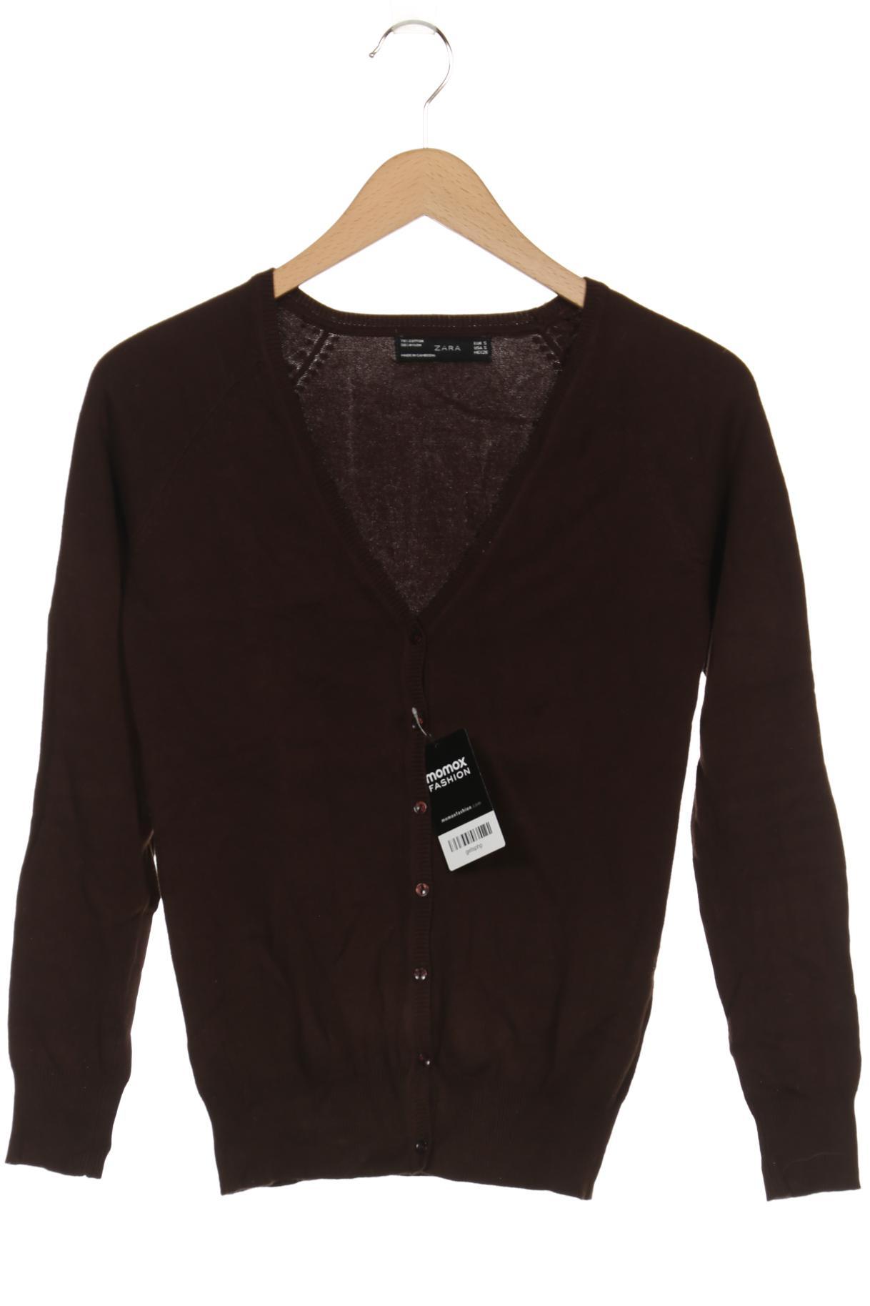 

Zara Damen Strickjacke, braun, Gr. 36