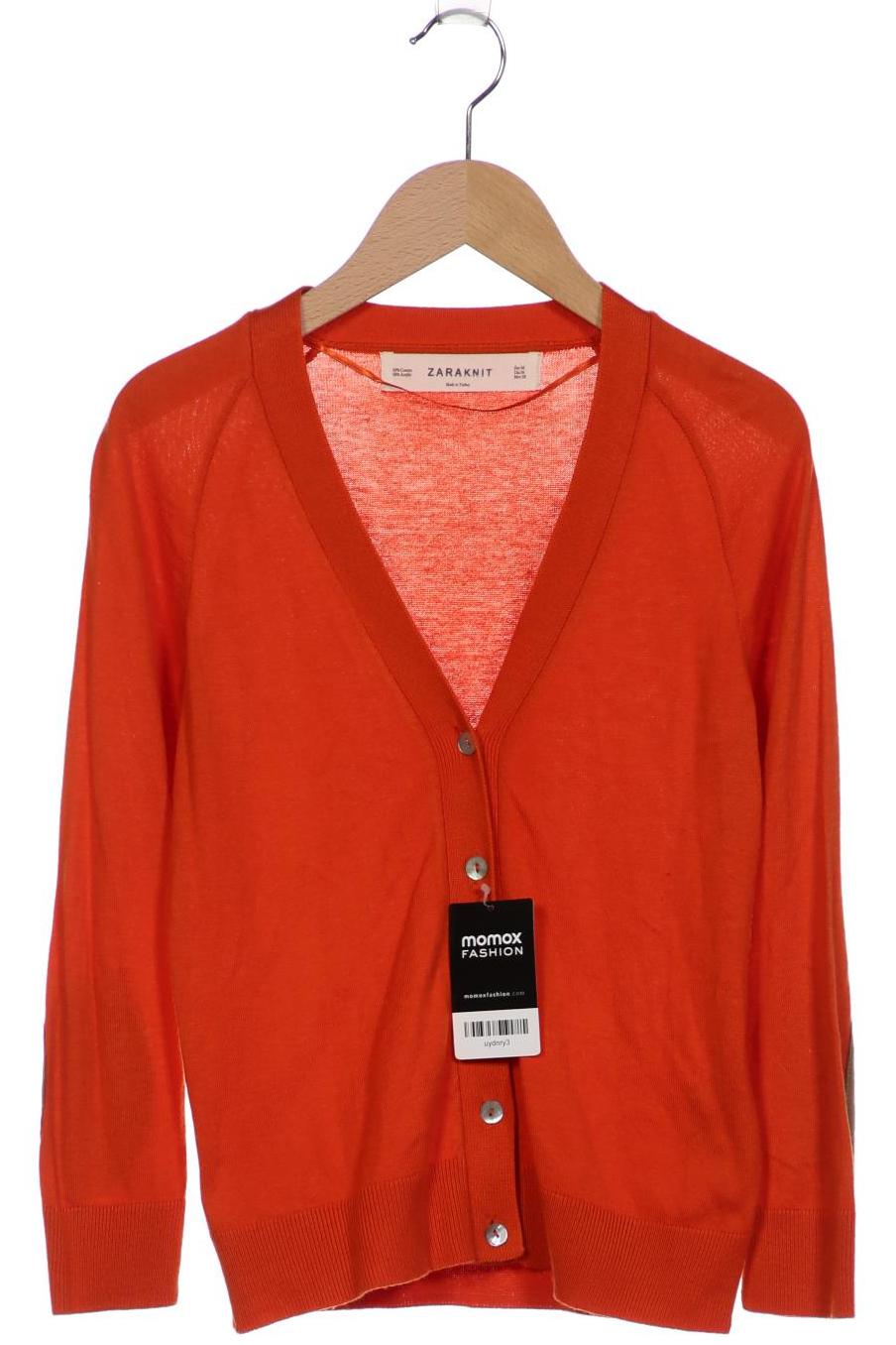 

Zara Damen Strickjacke, orange, Gr. 38