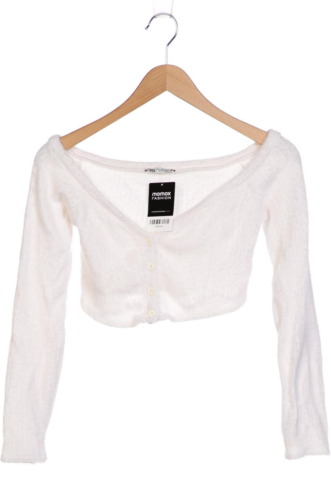 

Zara Damen Strickjacke, weiß, Gr. 38