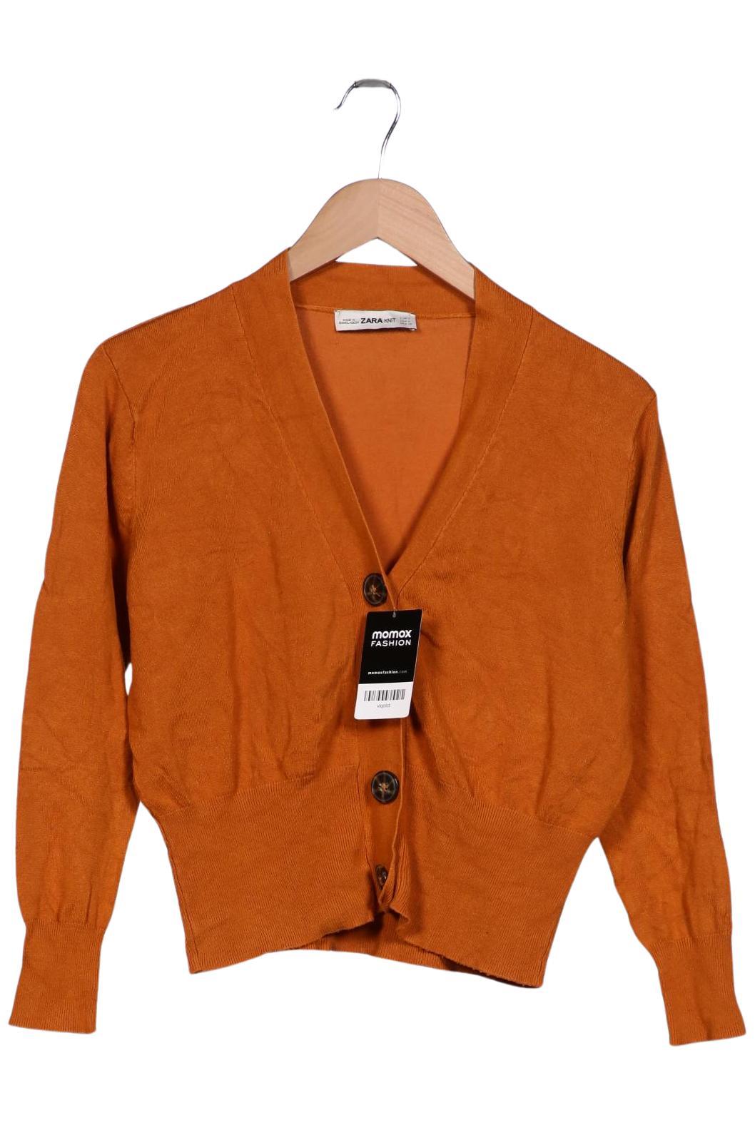 

Zara Damen Strickjacke, orange, Gr. 36