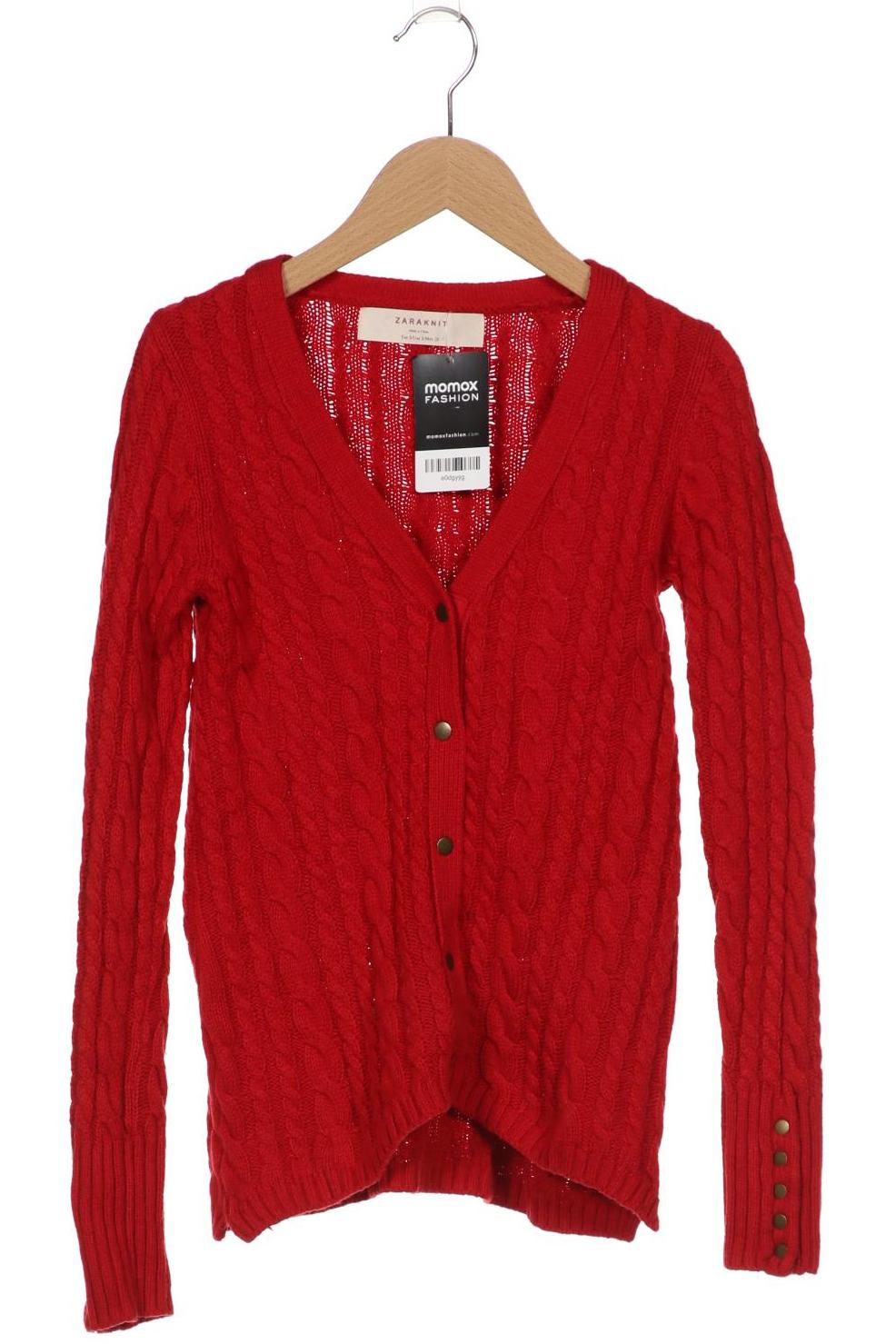 

ZARA Damen Strickjacke, rot